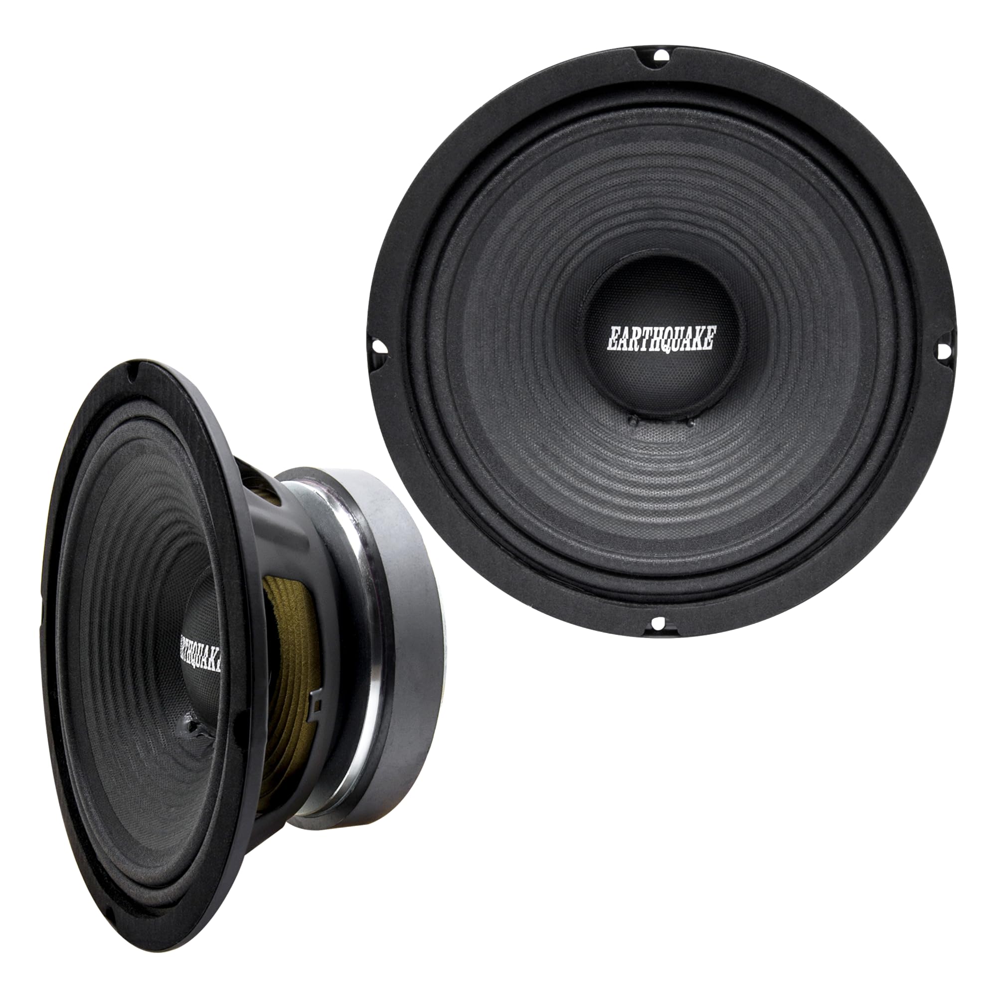 Earthquake Sound PR-EQ84 8-inch 4-Ohm Cloth Surround Speakers - Open Basket, 110 Watts Max (Pair)