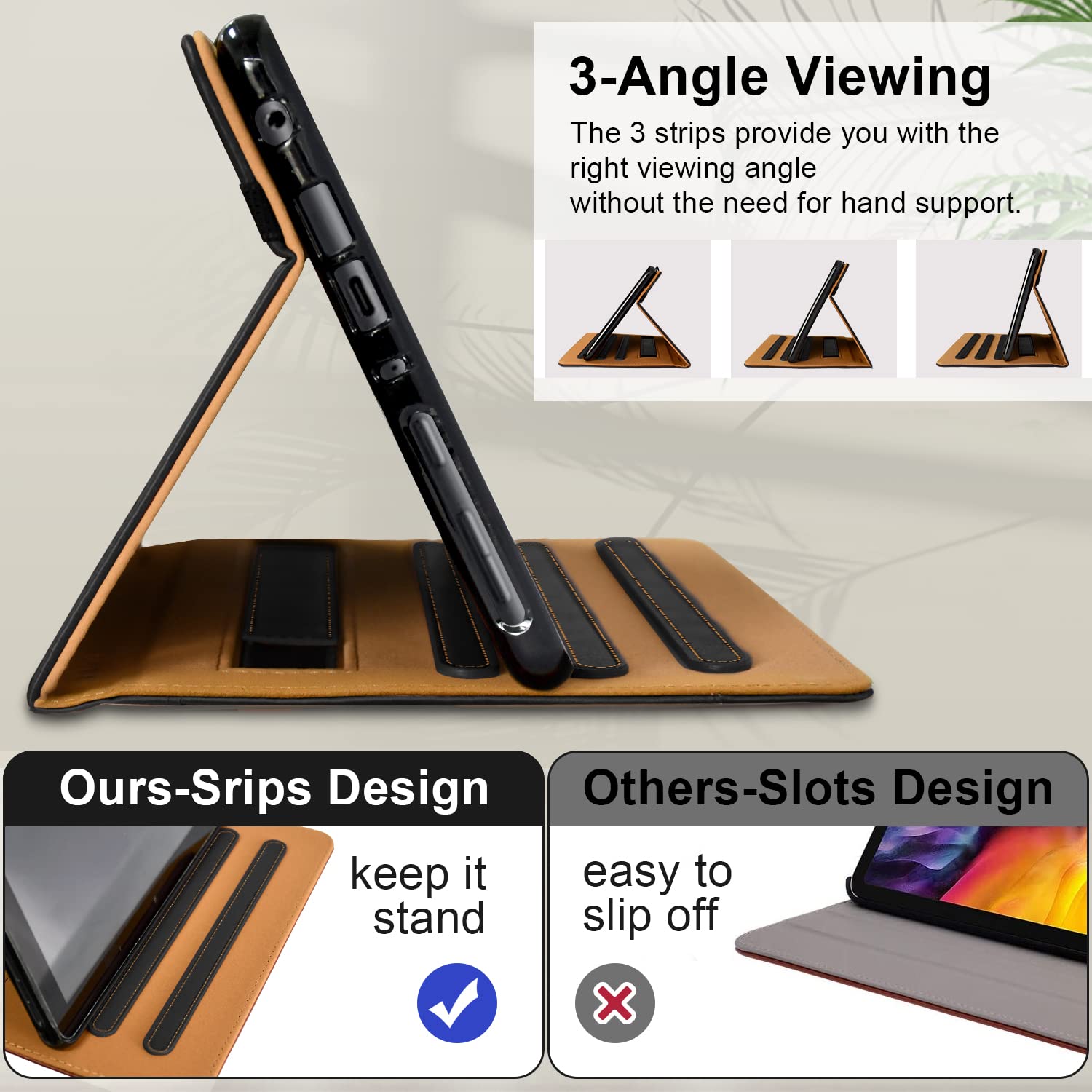 Grifobes Case [Only For 2022/2020 Released 12Th/10Th Generation] Kindle Fire Hd 8/8 Plus, Premium Pu Leather Folio Stand Smart A