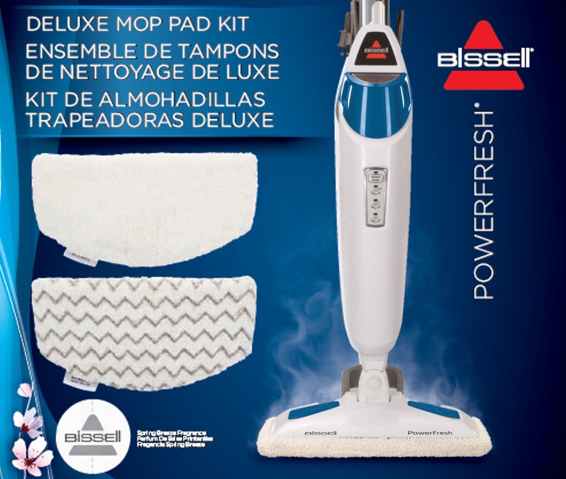Bissell Powerfresh Steam Mop Pads (2 Pk) With Fragrance Discs (4 Ct), 5938
