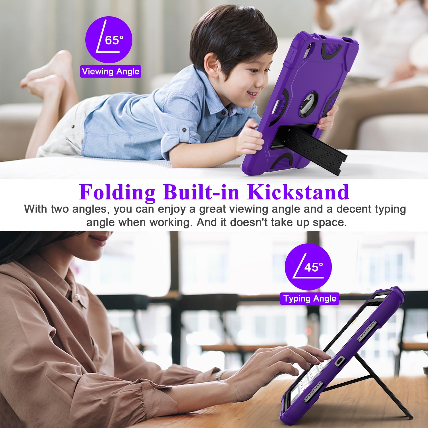 Grifobes For Ipad 10Th Generation Case 10.9 Inch 2022, Ipad 10Th Case With Pencil Holder Heavy Duty Shockproof Rugged Protective