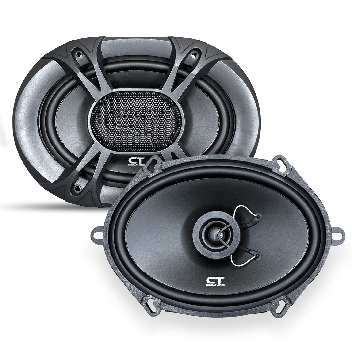 Ct Sounds Bio 5X7 Cox 5X7 Inch Coaxial Car Speakers, 160 Watts Max, Pair