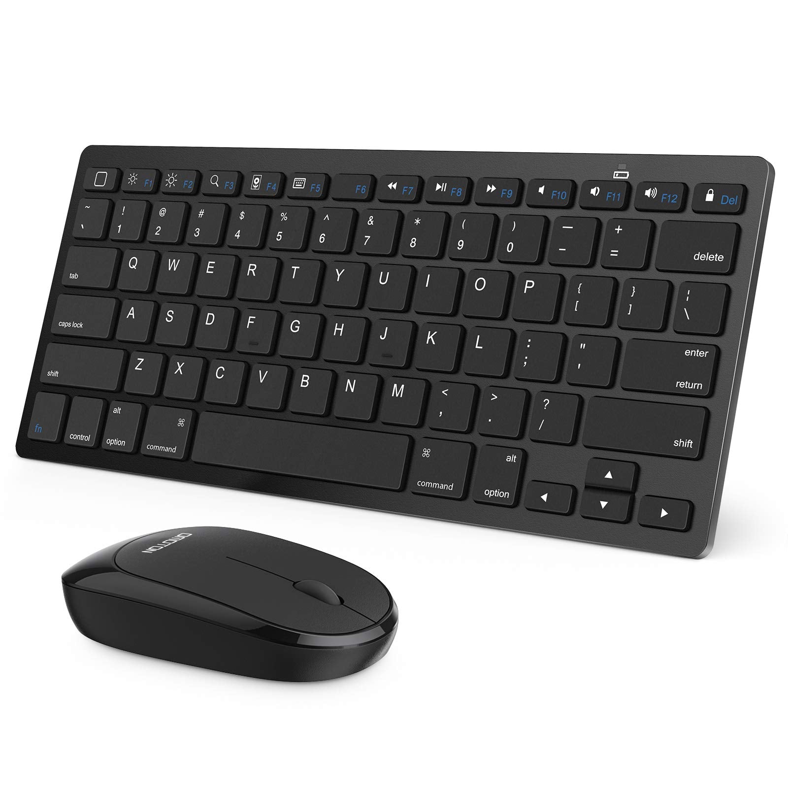 Omoton Bluetooth Keyboard And Mouse Combo, Wireless Keyboard Mouse For Ipad Pro 13,11(2024)/12.9, Ipad 10Th/9Th/8Th/7Th Gen, Ipad Air 6/5/4, And Bluetooth Enabled Devices (Black)