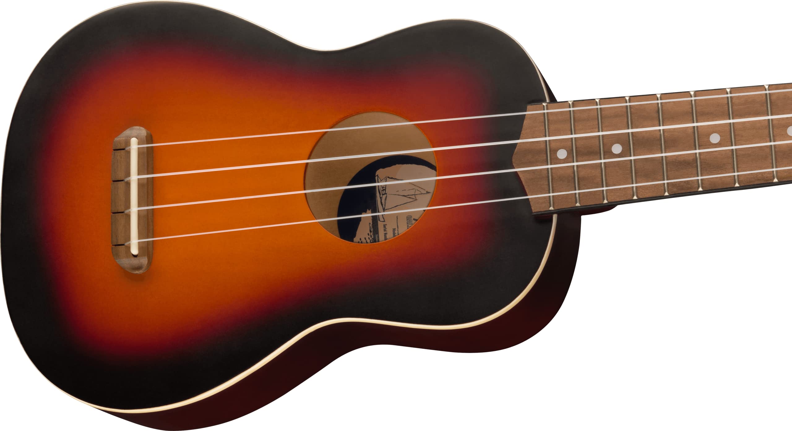 Venice Soprano Ukulele, Walnut Fingerboard, 2-Color Sunburst