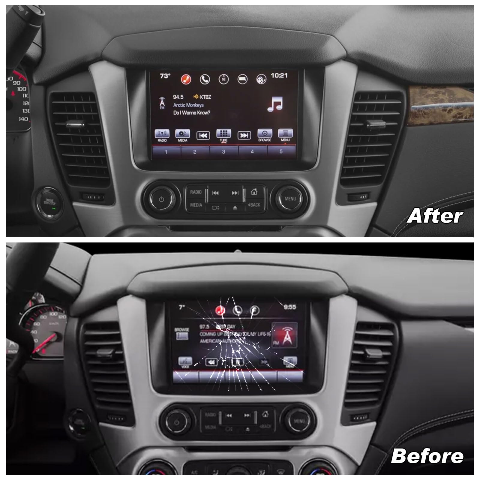 8'' Touch Screen Digitizer Lcd Monitor Radio Navigation Compatible With Chevy Silverado Suburban Tahoe Colorado Gmc Canyon Sierr