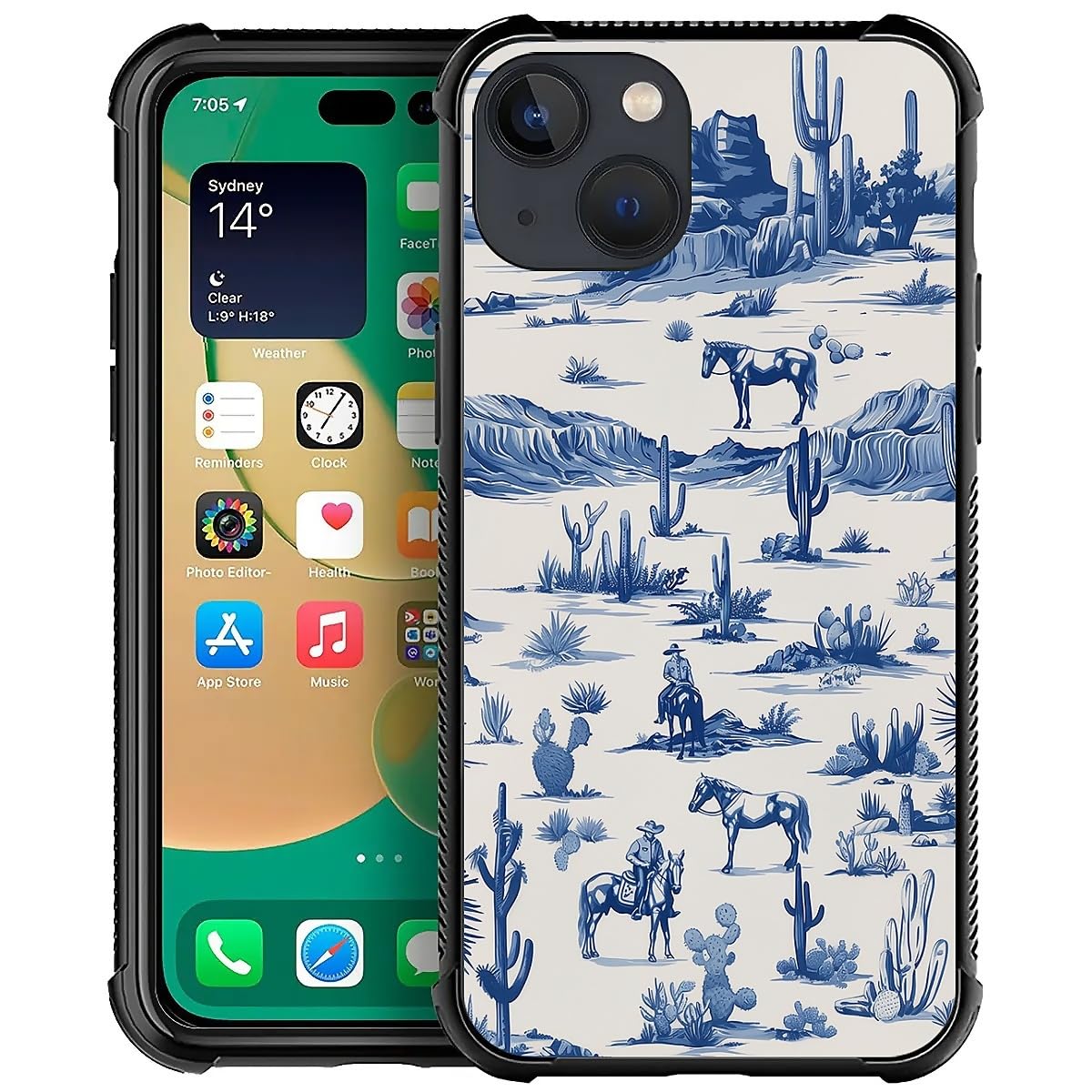 Fkbrcl4U For Iphone 13 Case,Graphic Design For Girl Boy Soft Silicone Hard Acrylic Shock Protection Designed For Iphone 13 Weste