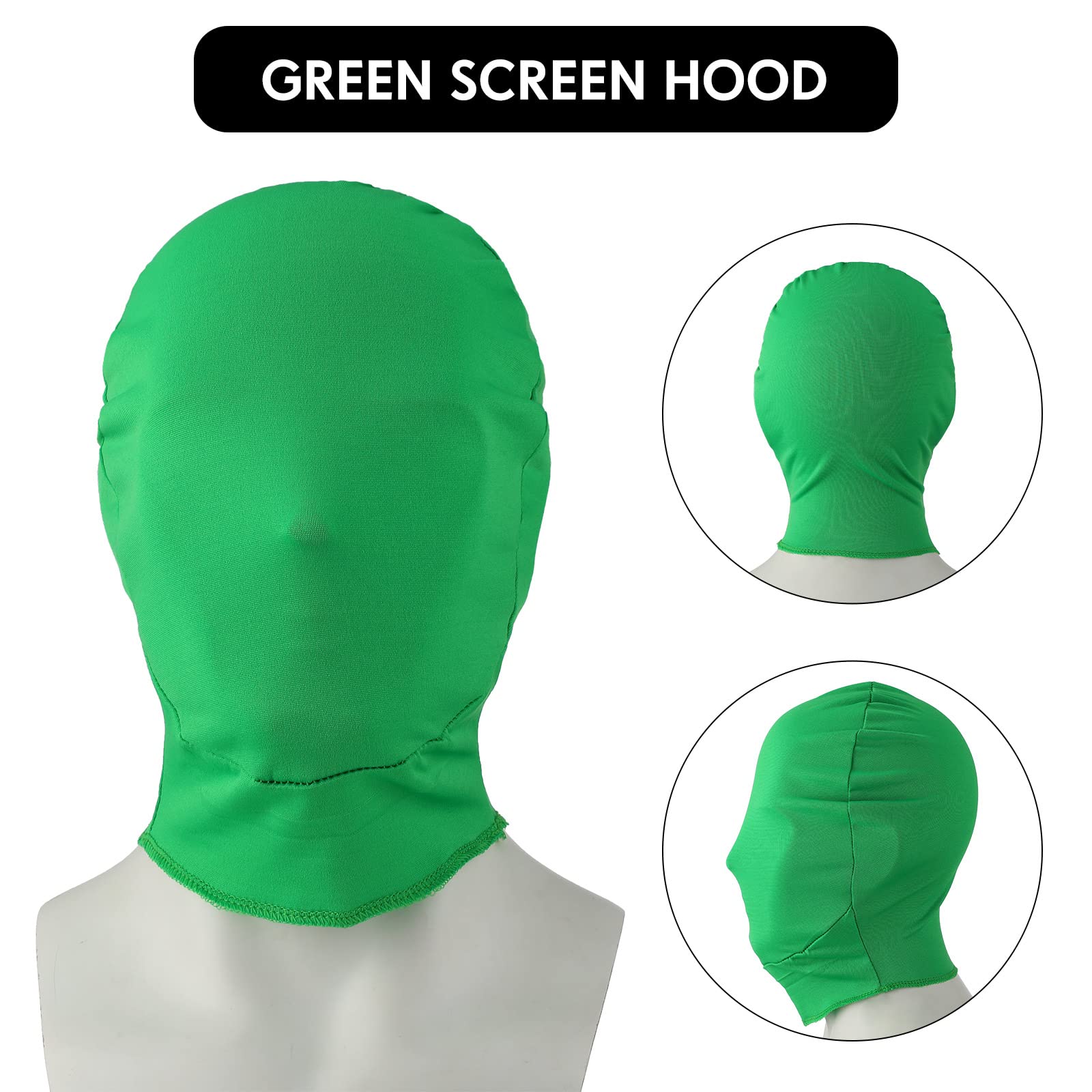 Chromakey Green Screen Gloves Hood Chroma Key Green Glove Hood Invisible Effects Background Chroma Keying Green Gloves And Hood