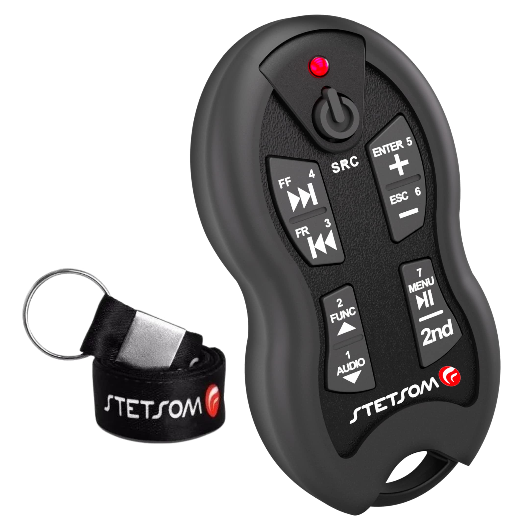 Stetsom Sx2 Long Range Universal Infra Red Remote Control 16 Function (Black)
