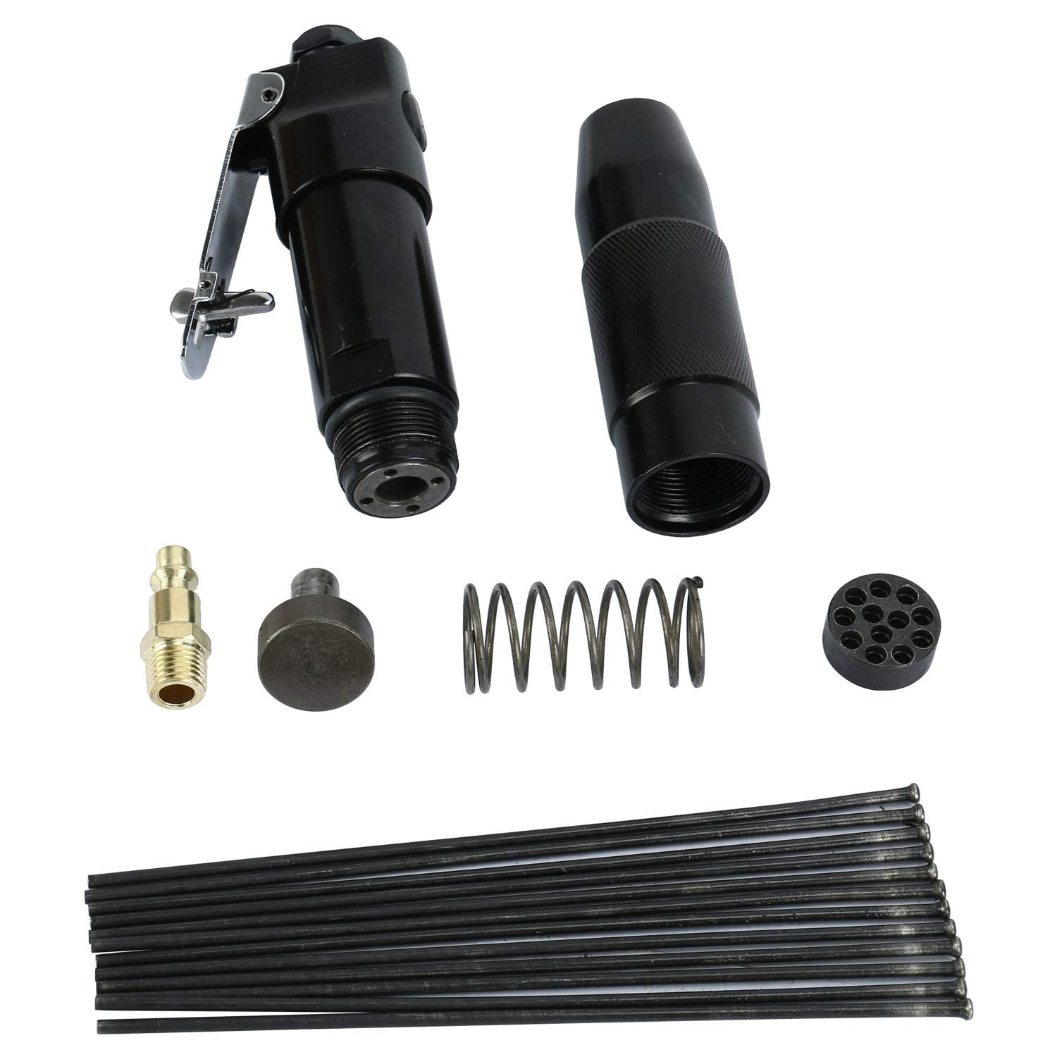 8Milelake Compact Air Needle Scaler Air Powered Rust Paint Weld Slag Remover Cleaner