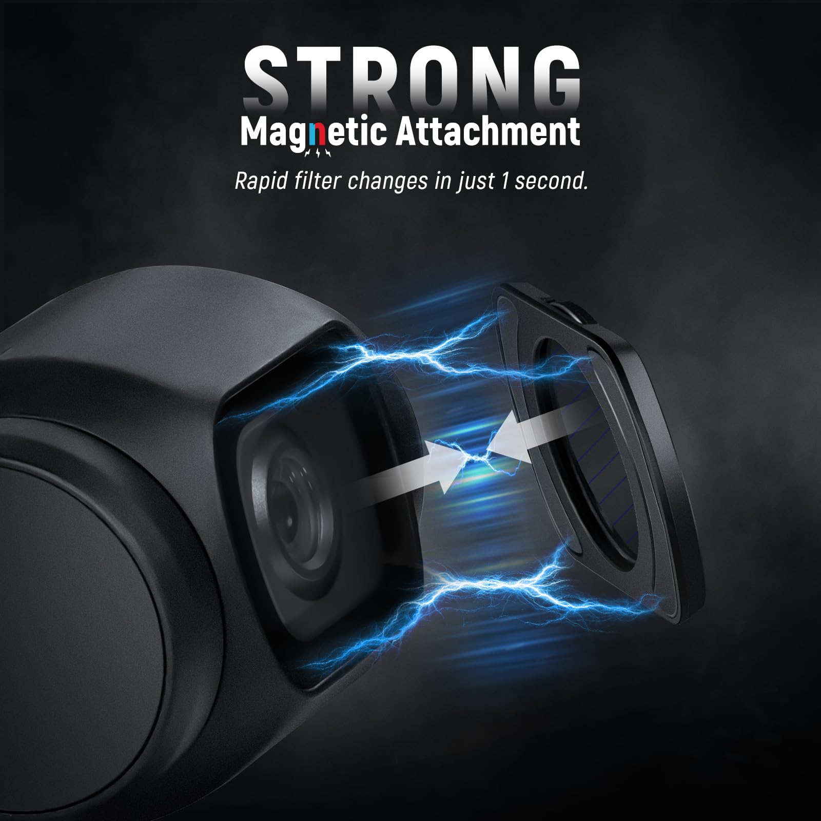 Neewer Magnetic Effect Filter Set Compatible With Dji Osmo Pocket 3, 4 Pack 8X Star/Blue Streak Anamorphic/Light Pollution Reduc