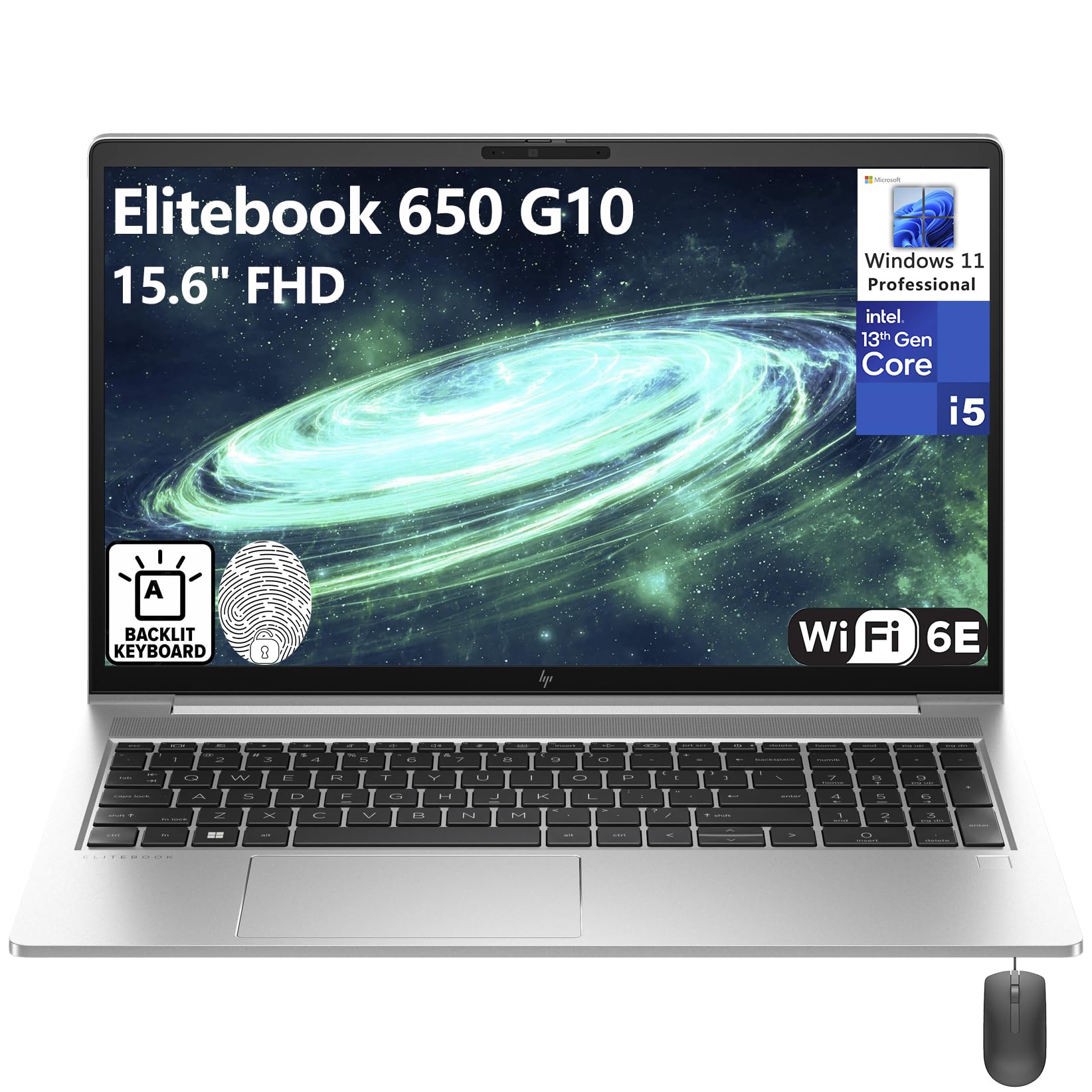 Hp Elitebook 650 G10 15.6'' Fhd Business Laptop Computer, 13Th Gen Intel 10 Core I5 1335U (Beat I7 1270P), 32Gb Ddr4 Ram, 1Tb Pc
