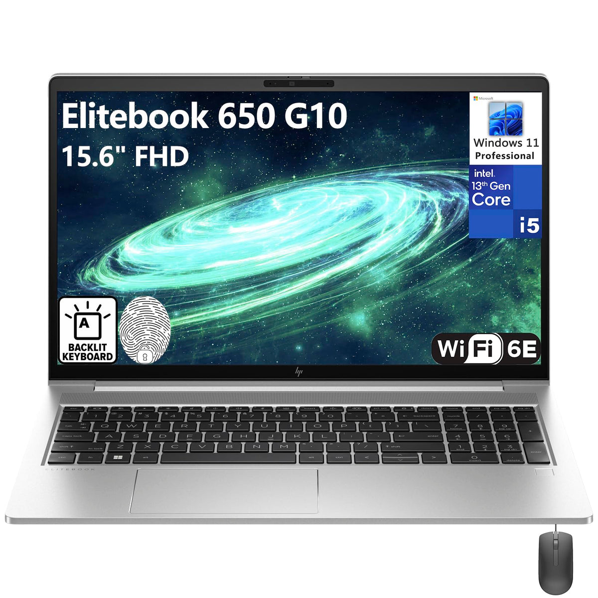 Hp Elitebook 650 G10 15.6'' Fhd Business Laptop Computer, 13Th Gen Intel 10 Core I5 1335U (Beat I7 1270P), 32Gb Ddr4 Ram, 2Tb Pc