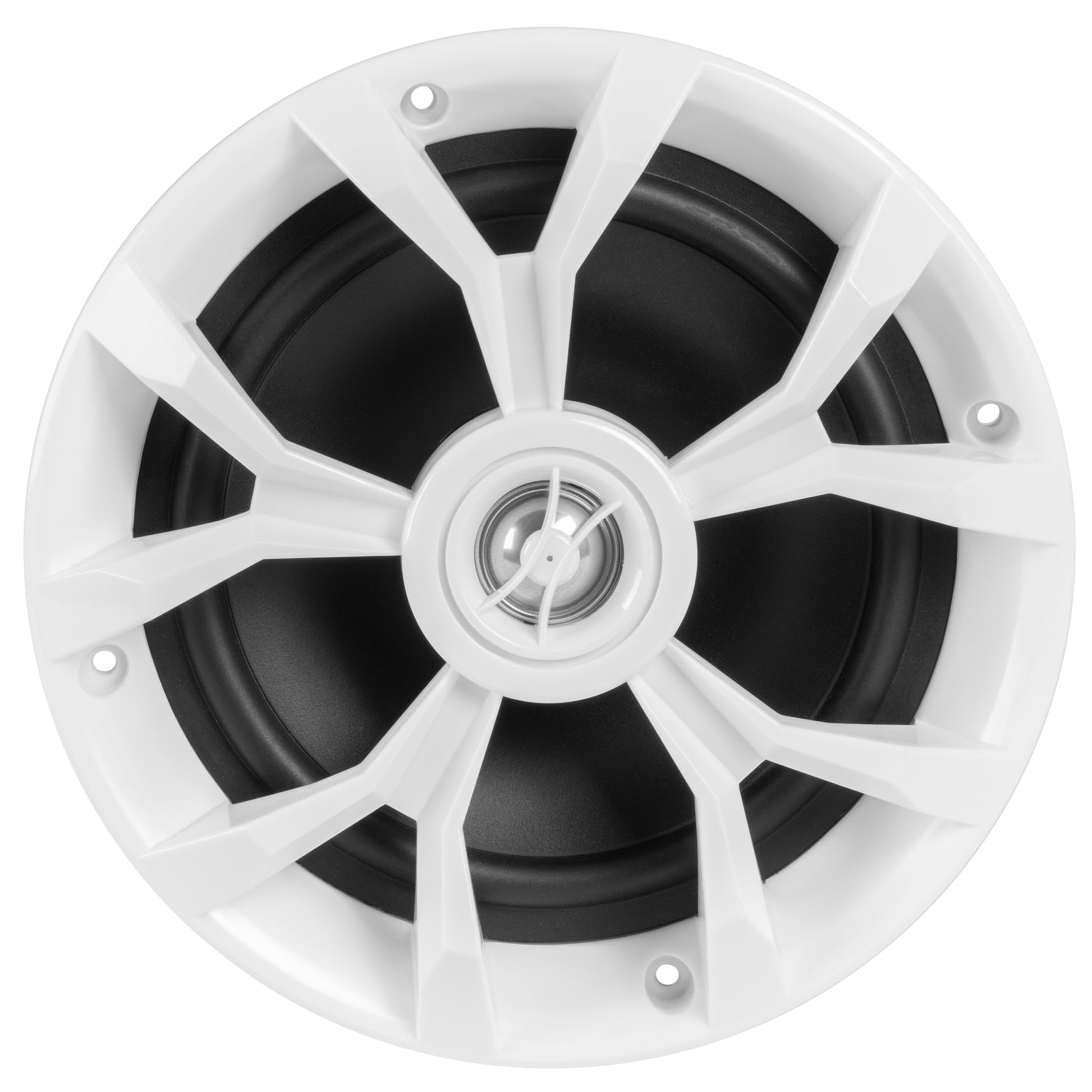 Belva Bbms65W 400W Peak (200W Rms) 6.5' 2 Way White Coaxial Marine Speakers For Boats/Atv/Utv/Sxs/Powersport