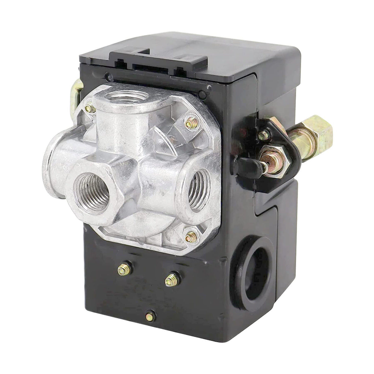 Heavy Duty Pressure Switch For Air Compressor 135 175 Psi Four 4 Port 26 Amp