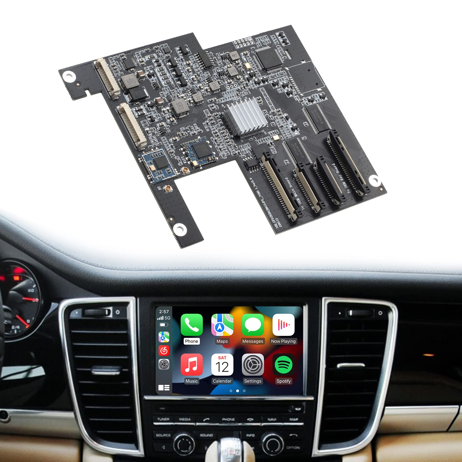Isudar 2023 New Pcm 3.1 Wireless Carplay & Android Auto Module For Porsche Panamera Cayenne Macan Cayman Boxster 911 718 Support