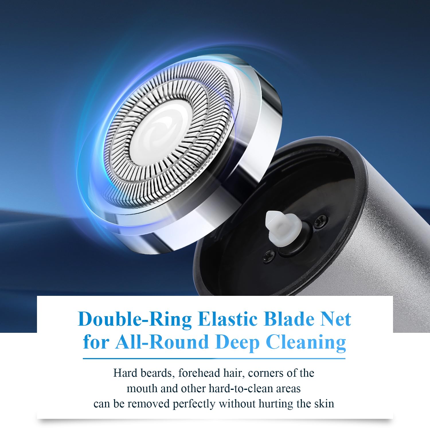 Rechargeable Electric Shaver For Men,2025 New Mini Electric Shavers Portable,Pocket Size Washable Electric Razor,Double Ring Mag