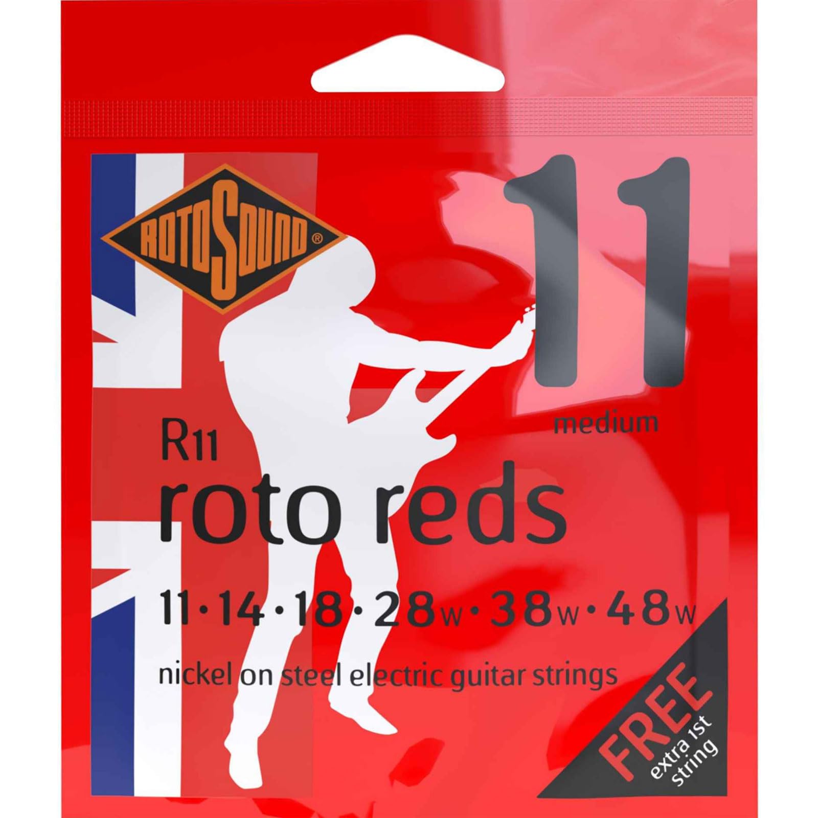 Rotosound Roto Electric Guitar Strings Roto Reds R11 (11 48)