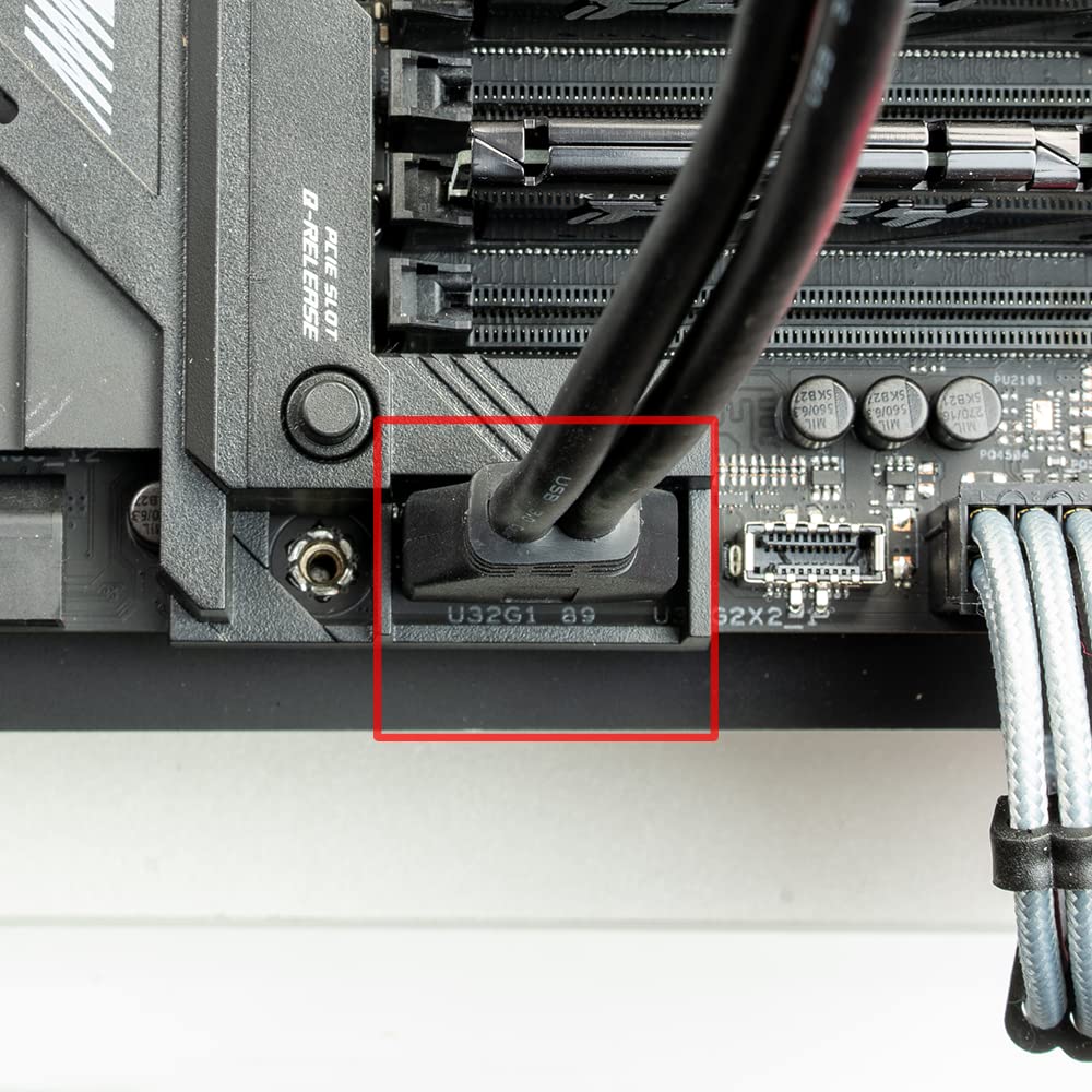 Linkup   Usb 3.2 Gen 2 (Usb 3.1) Internal Adapter 20 Pin Motherboard Header Male To Female 10Gbps For Pc Usb A Ports   Straight Type   Black 24Cm