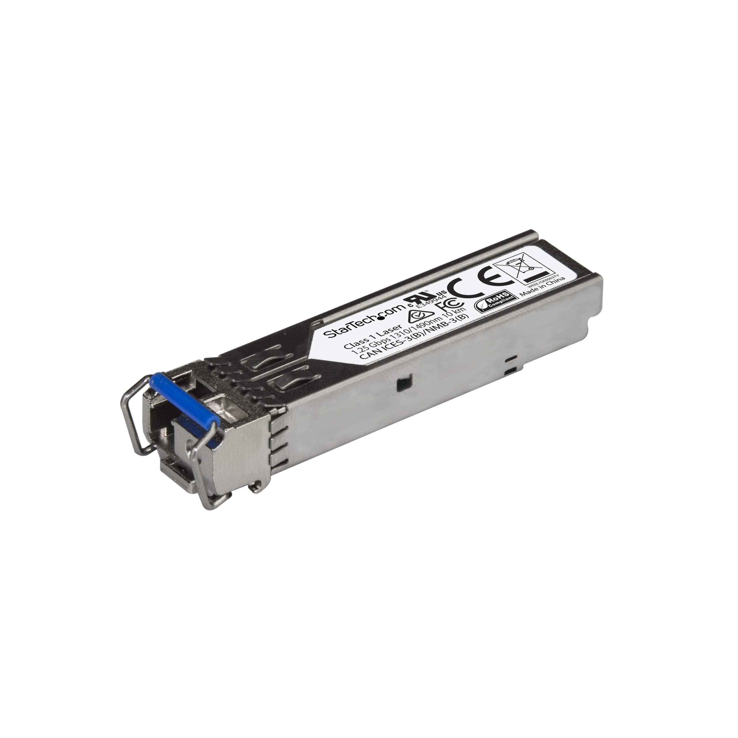 StarTech.com Juniper SFP GE10KT13R15 Compatible SFP Module   1000BASE BX U   1 Gigabit Ethernet BiDi Fiber Single Strand SFP   LC 10km (SFPGE10KT3R5)