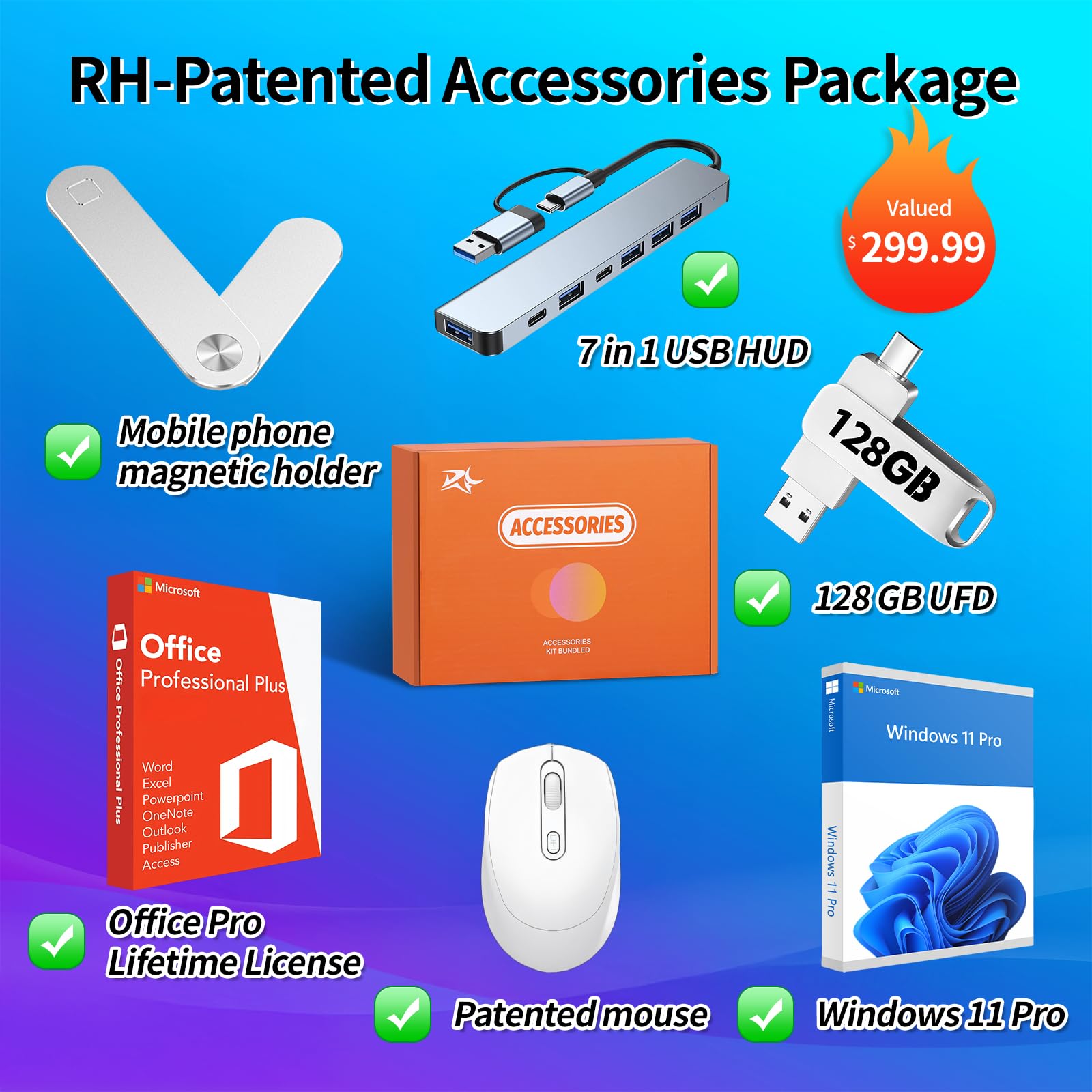 Hp 17 Inch Laptop, Microsoft Office Lifetime License & Windows 11 Pro, 17.3'' Fhd Display, Amd Ryzen 5 7430U, 64 Gb Ram, 2 Tb Ss