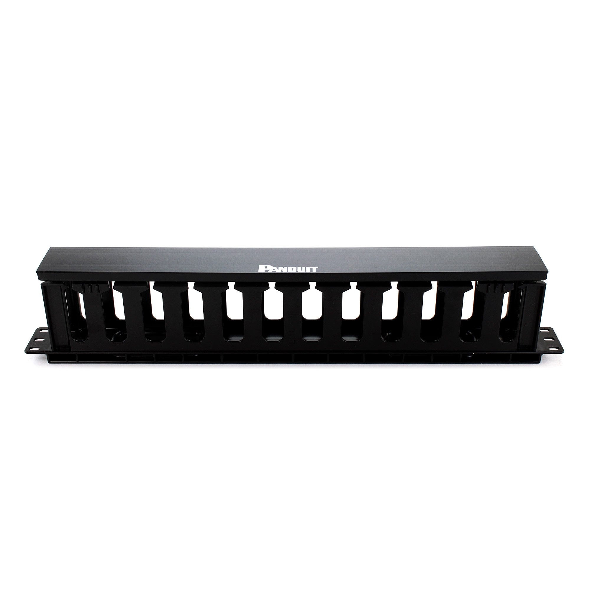 Panduit Wmpfse Horizontal Cable Manager, Black, 1 Ru, Black