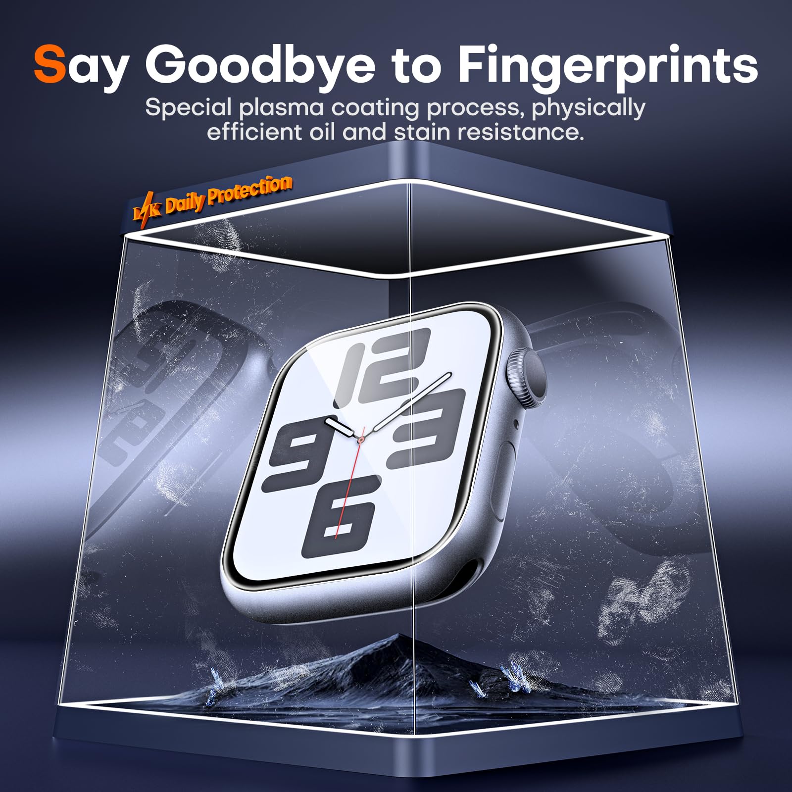 L?K 6 Pack Tpu Screen Protector For Apple Watch 44Mm Se Series 6/5/4   Anti Scratch No Bubbles [Touch Sensitive] Upgrade Flexibl