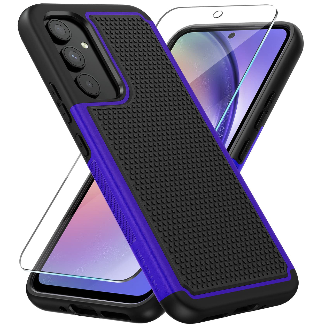 Fntcase For Samsung Galaxy A54 5G Case: Dual Layer Shockproof Protective | Non Slip Matte Textured | Heavy Duty Rugged Tpu Drop