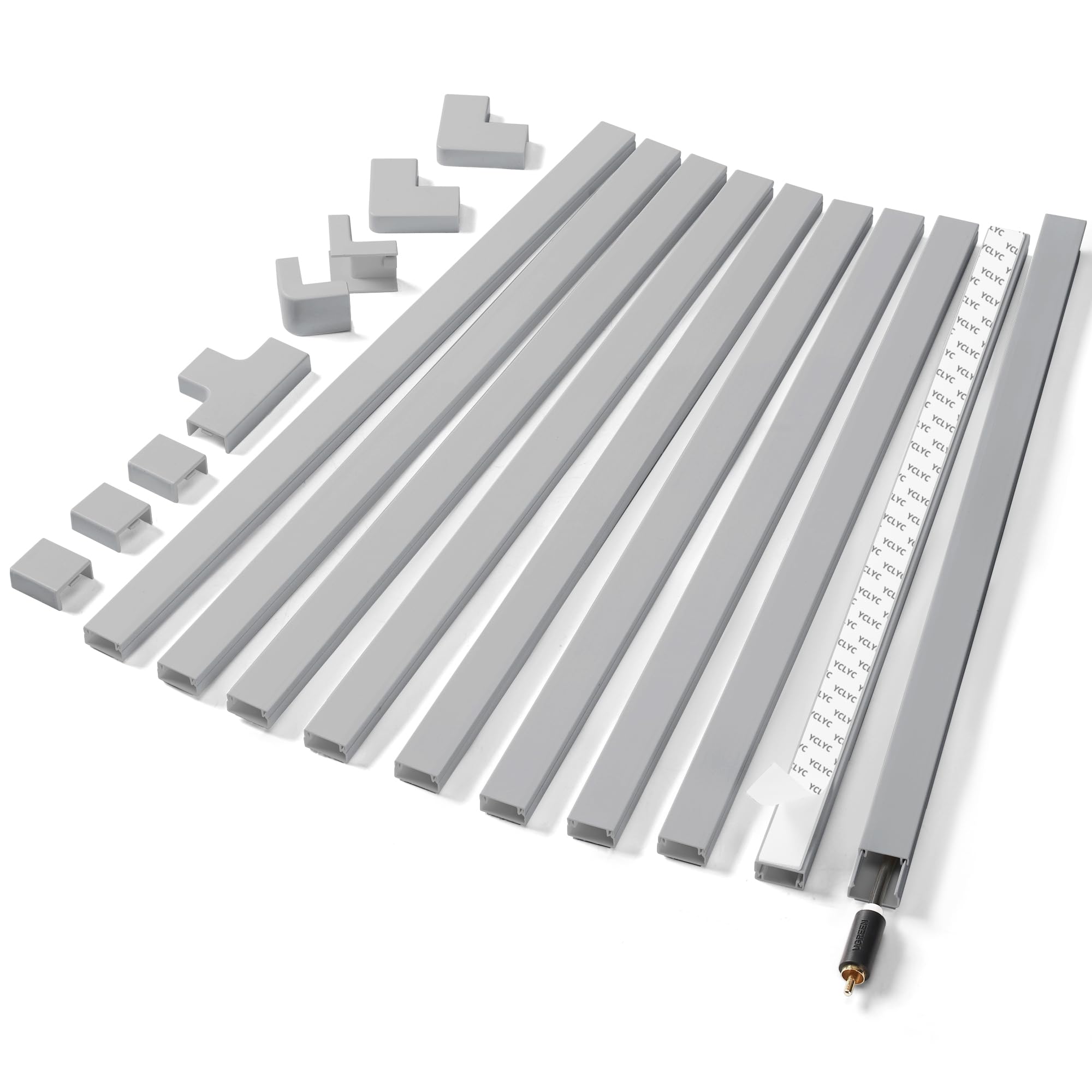 Cord Cover Wall Kit, Tv Cord Hider For 1 Thick Cord, 157In Wire Covers For Cords, Yclyc Cable Hider For Wall Mount Tv, Wall Cabl