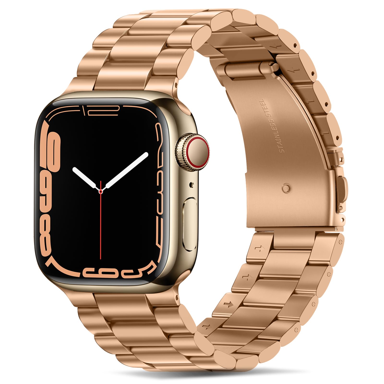 Tasikar Band Compatible with Apple Watch Band 49mm 46mm 45mm 44mm 42mm Premium Stainless Steel Metal Replacement Strap Compatibl
