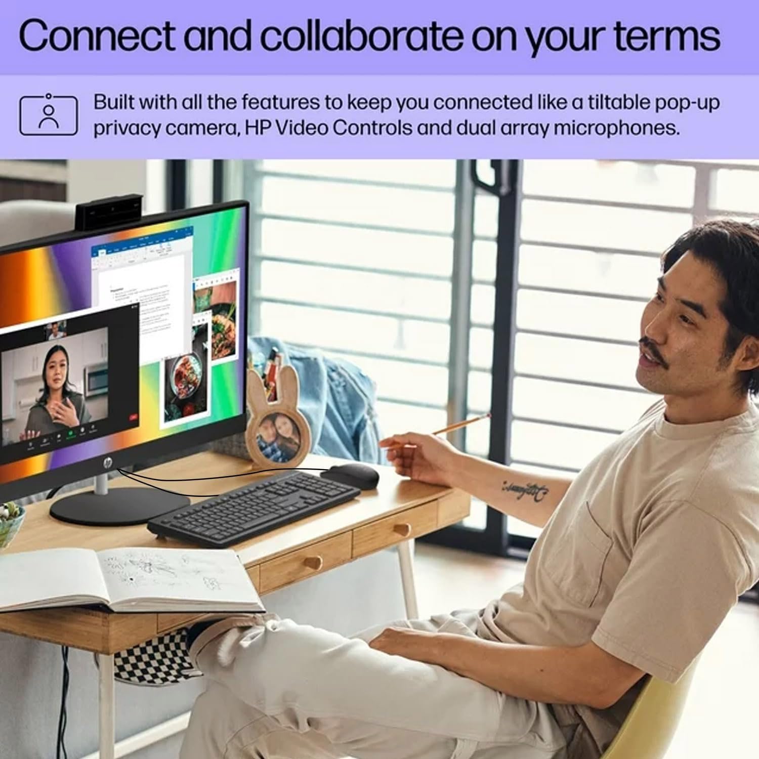 Hp 27 Fhd Touchscreen Intel Ultra 7 Ai Business All-In-One Desktop, 27 Fhd Touchscreen, Intel Ultra 7 155U, 64Gb Ddr5 Ram, 4Tb S