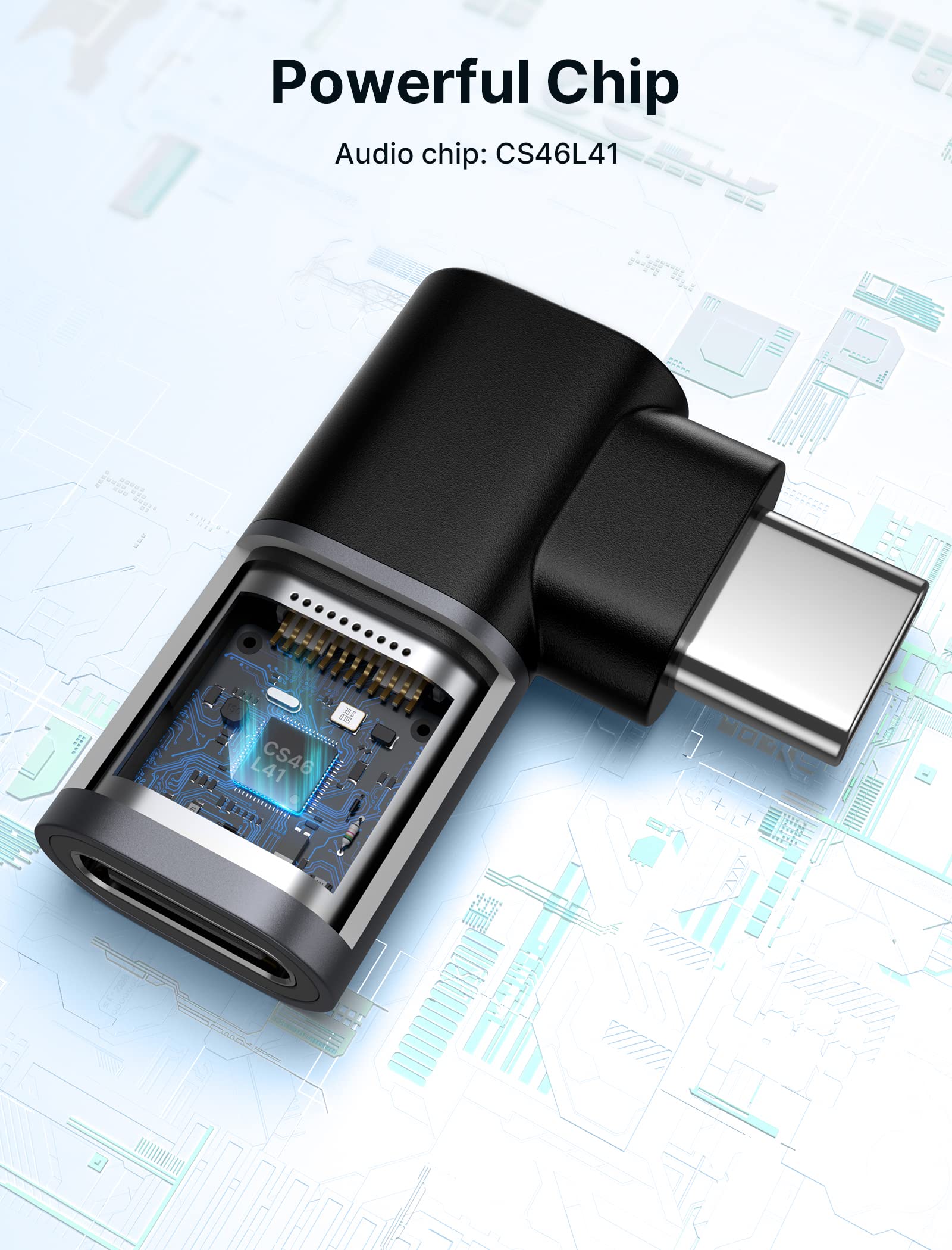 90 Degree Right Angle Usb C Male To Usb C Female Adapter, Jsaux 2 Pack 40Gbps Data Transfer Usb Type C Left & Right Pd 60W Fast