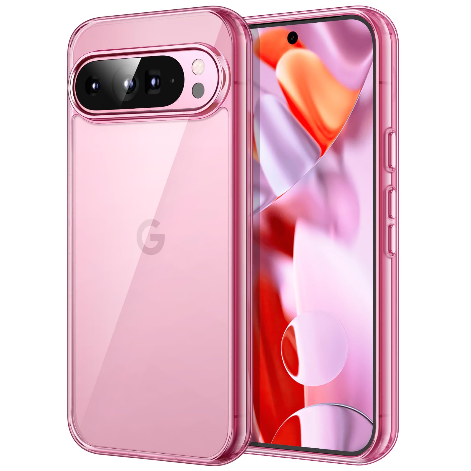 JETech Case for Google Pixel 9 Pro XL 2024, Non-Yellowing Shockproof Bumper Protective Phone Cover, Anti-Scratch Hard PC Back (Q