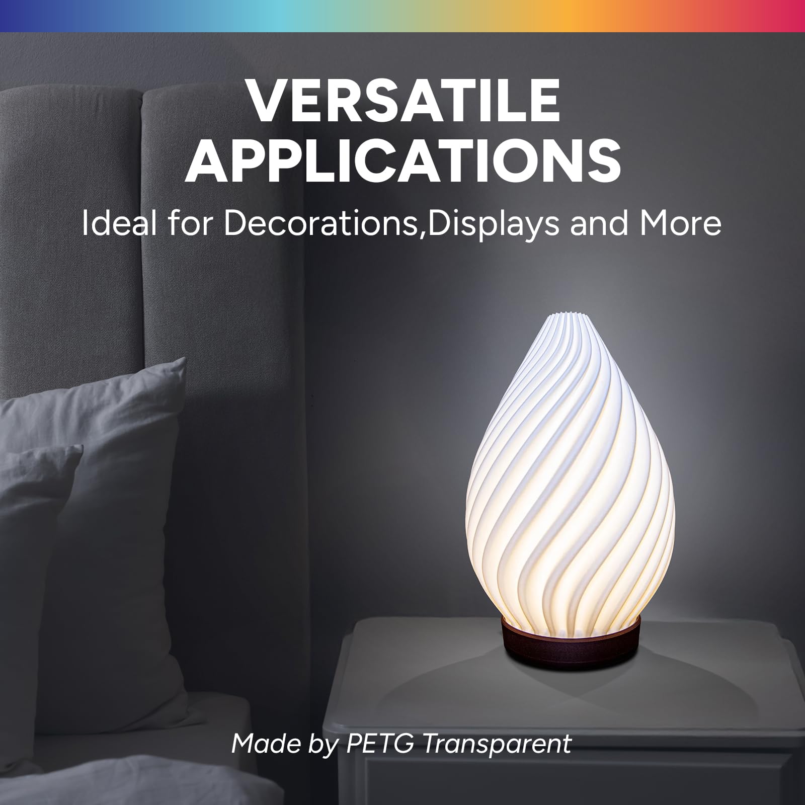 Overture Petg Filament 1.75Mm, 3D Printer Filament, 2Kg Filament (4.4Lbs), Dimensional Accuracy 99% Probability +/  0.03 Mm, Fit