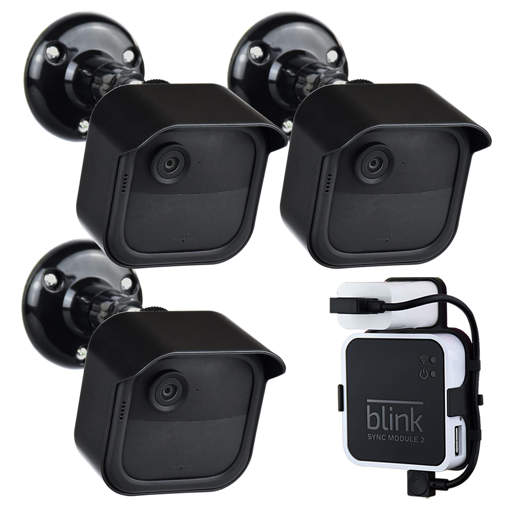 All New Blink Outdoor 4Th & 3Rd Gen Camera Mount Bracket,3 Pack Full Weather Proof Housing/Mount For Blink Outdoor Cameras Security System(Blink Camera Not Included)
