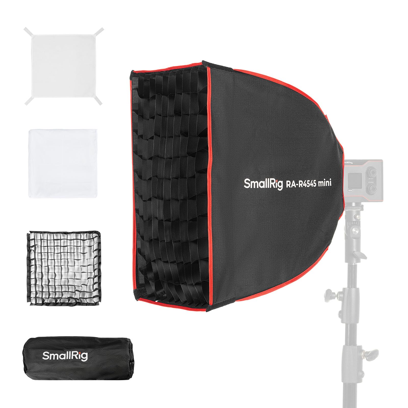 SmallRig RA-R4545 Rectangular Softbox, 17.7 Quick Release Softbox with Carrying Bag, Compatible with SmallRig RC60/RC100 COB LED