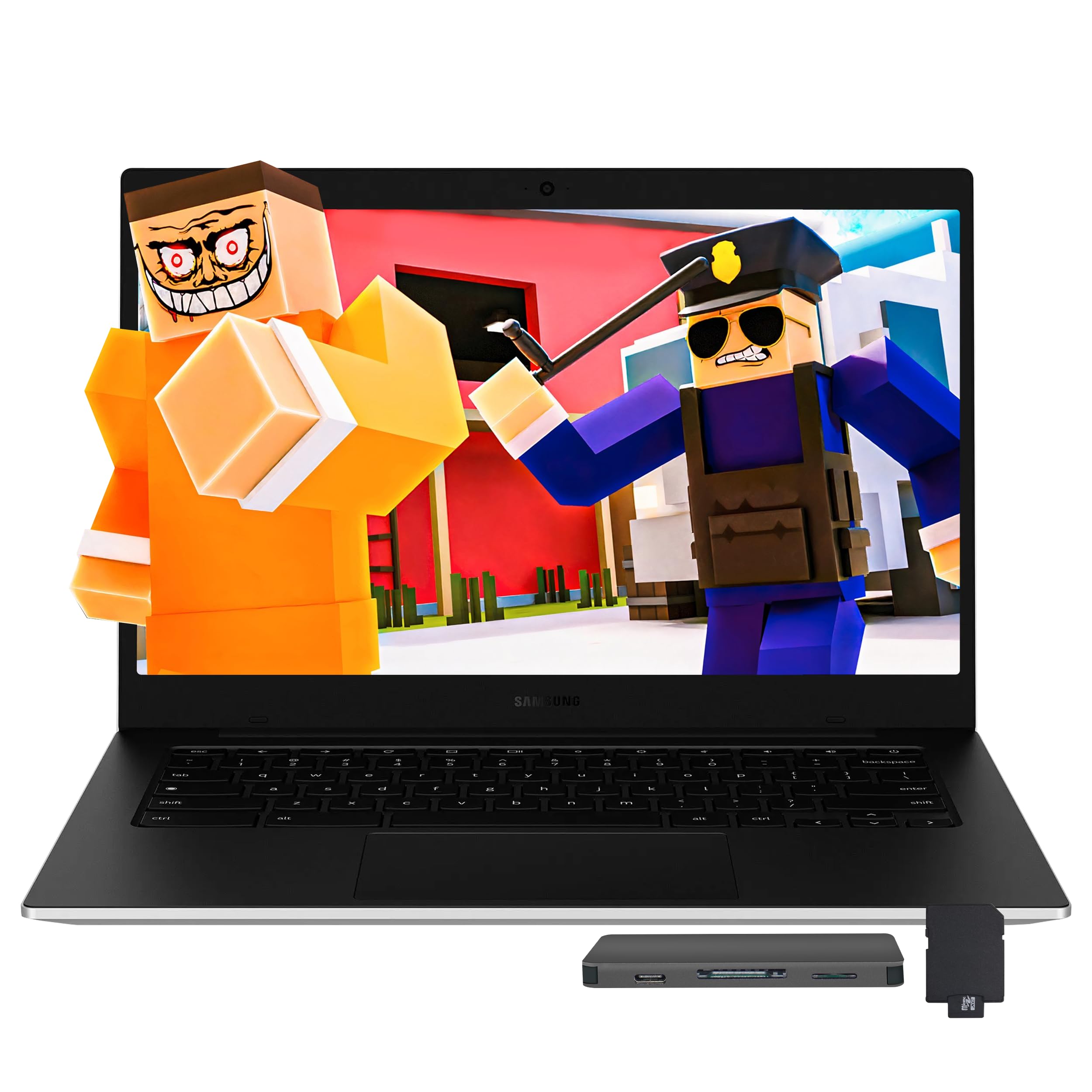 SAMSUNG Galaxy Chromebook Go 14 Laptop, Intel Celeron N4500, 4GB LPDDR4X, 288GB Storage (128GB eMMC+160GB Docking Station Set), 