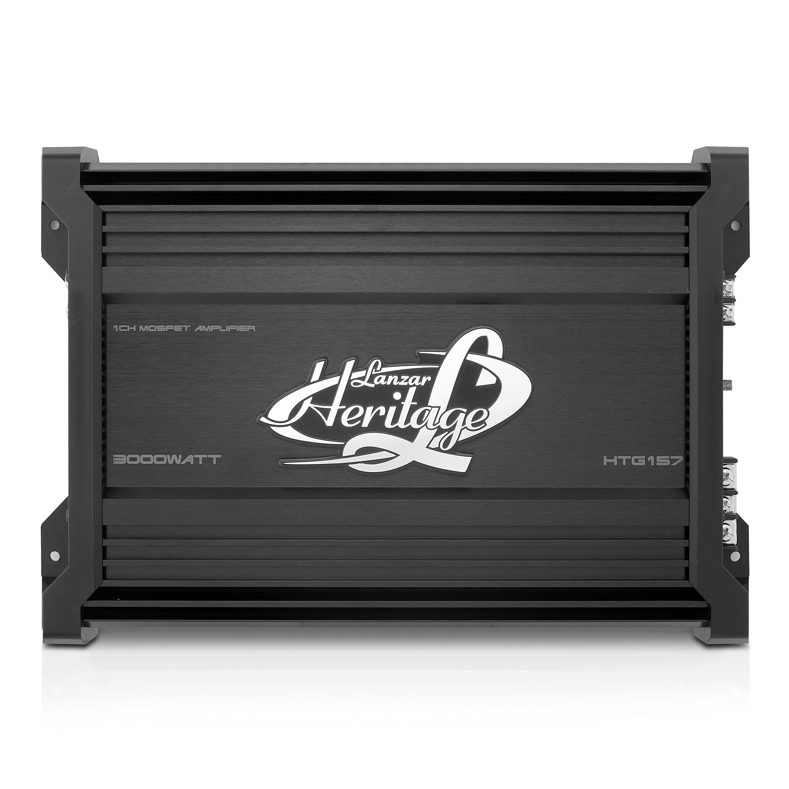 Lanzar Amplifier Car Audio, Amplifier Monoblock, 1 Channel, 3,000 Watt, 2 Ohm, Mosfet, Rca Input, Bass Boost, Amplifier For Car 