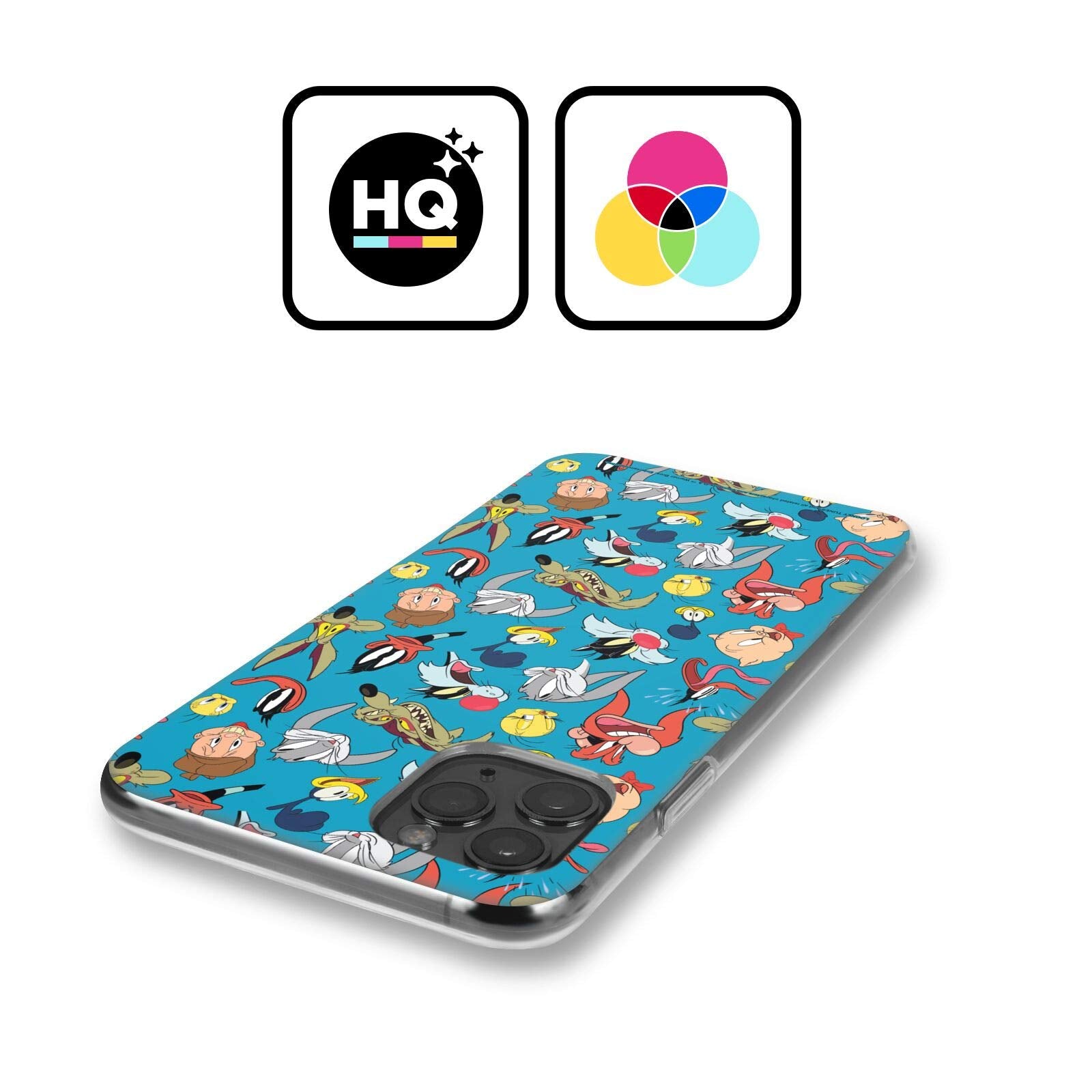 Head Case Designs Officially Licensed Looney Tunes Head Shots Patterns Soft Gel Case Compatible With Apple Iphone 14 Pro Max