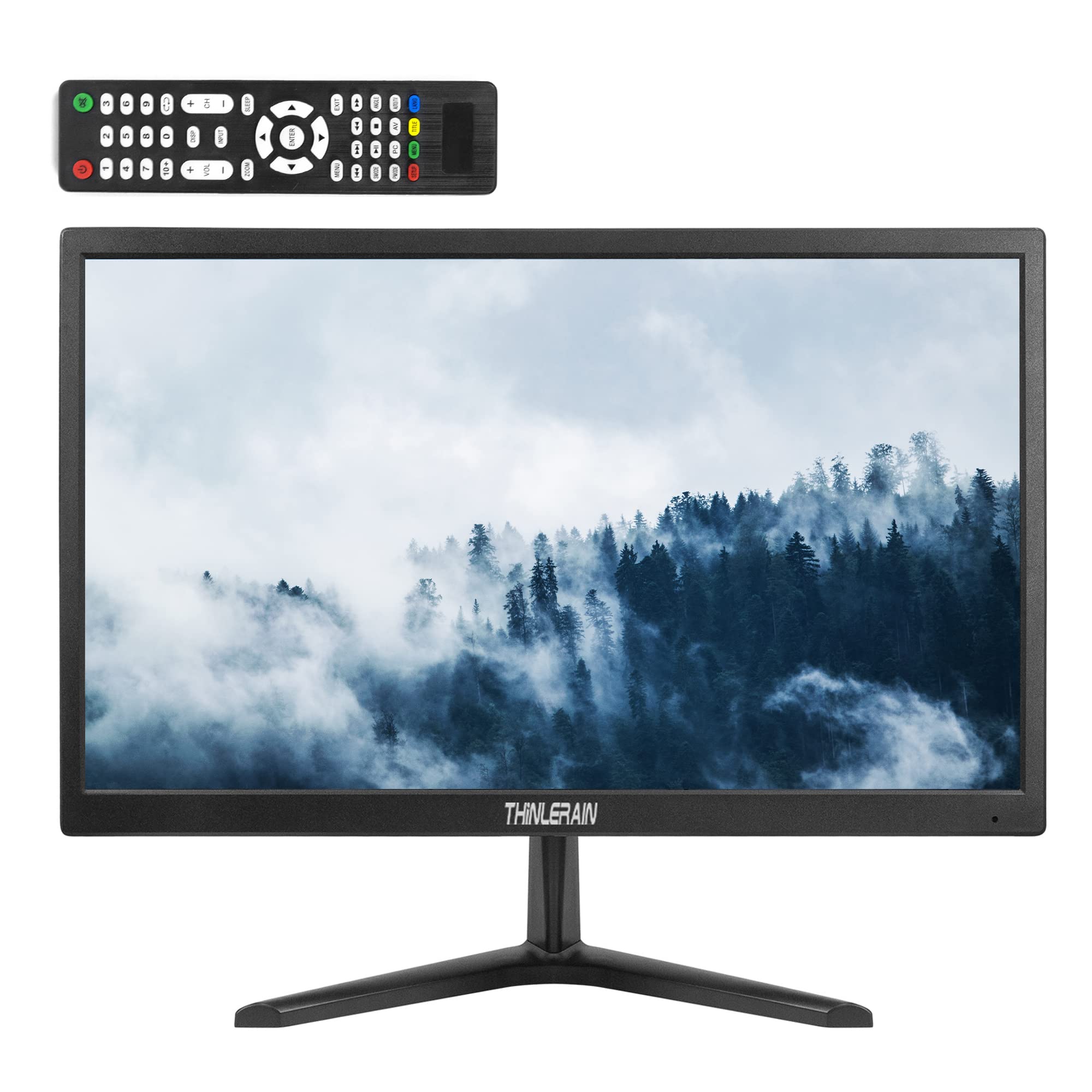 Thinlerain 20'' Pc Monitor 16:9 1600X900 Kitchen Monitor, Led Monitor Build In Speaker, 5Ms, 60 Hz, Vesa Mountable, With Vga Hdm