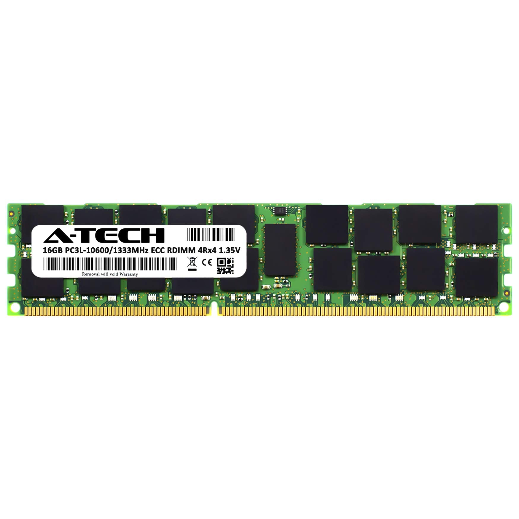 A Tech 16Gb Ddr3/Ddr3L 1333Mhz Pc3L 10600R Ecc Rdimm 4Rx4 Quad Rank 1.35V Ecc Registered Dimm 240 Pin Server Ram Memory Upgrade