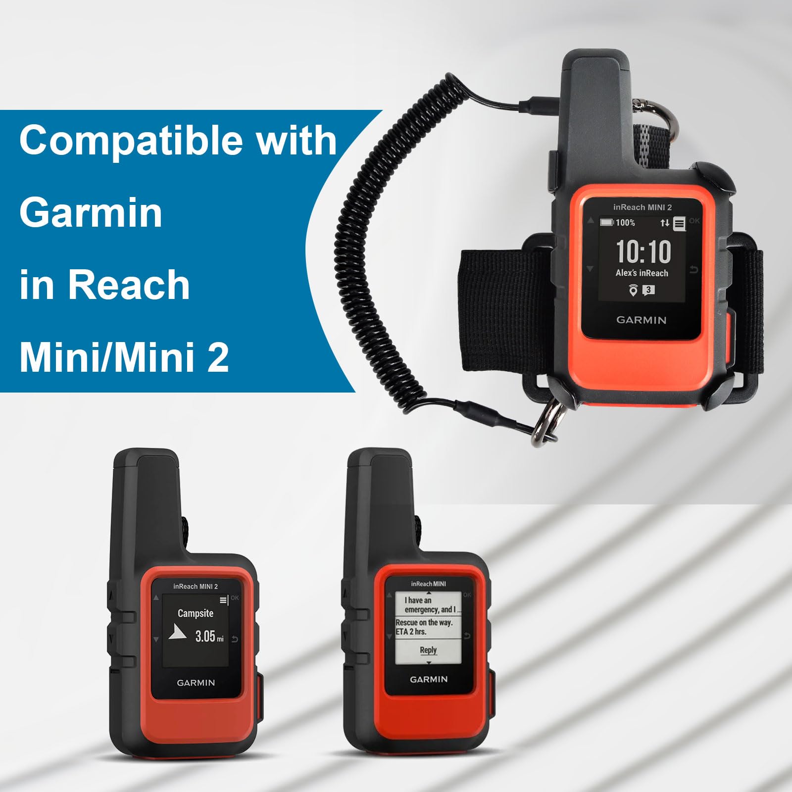 Healvaluefit Backpack Tether Mount For Garmin Inreach Mini & Mini 2, Backpack Tether Holder For Garmin Handheld Gps Devices   Gr