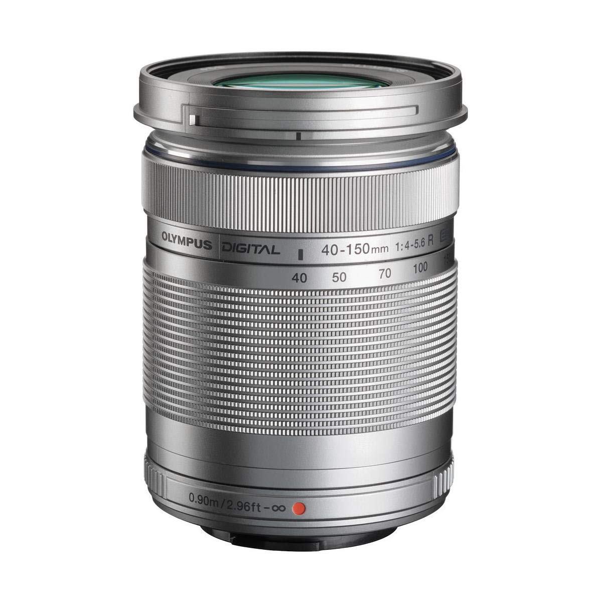 Om System Olympus M.Zuiko Digital 40 150Mm F4.0 5.6 R Silver For Micro Four Thirds System Camera, 3.75X Zoom Lens, Portable Desi