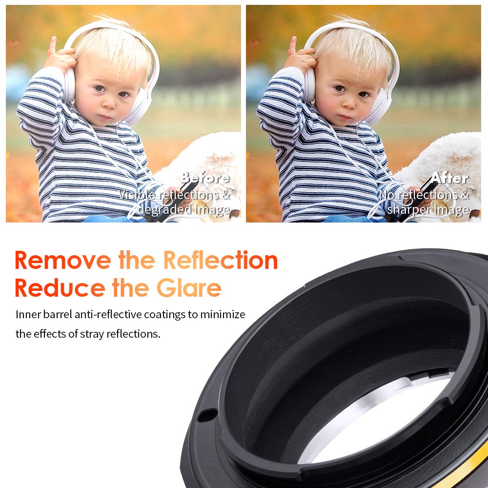 K&F Concept Lens Mount Adapter Compatible For Sony Alpha Minolta Af A Type Lens To Nex E Mount Mirrorless Camera With Matting Varnish Design