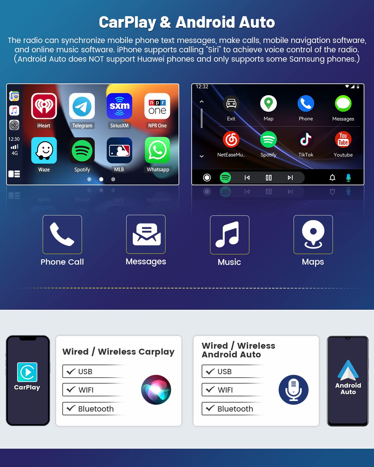 Roinvou [2G+64G] For Ford F 150 F150 2009 2012 Car Radio With Wireless Carplay/Android Auto, 9 Inch Android 13 Ips Touch Screen