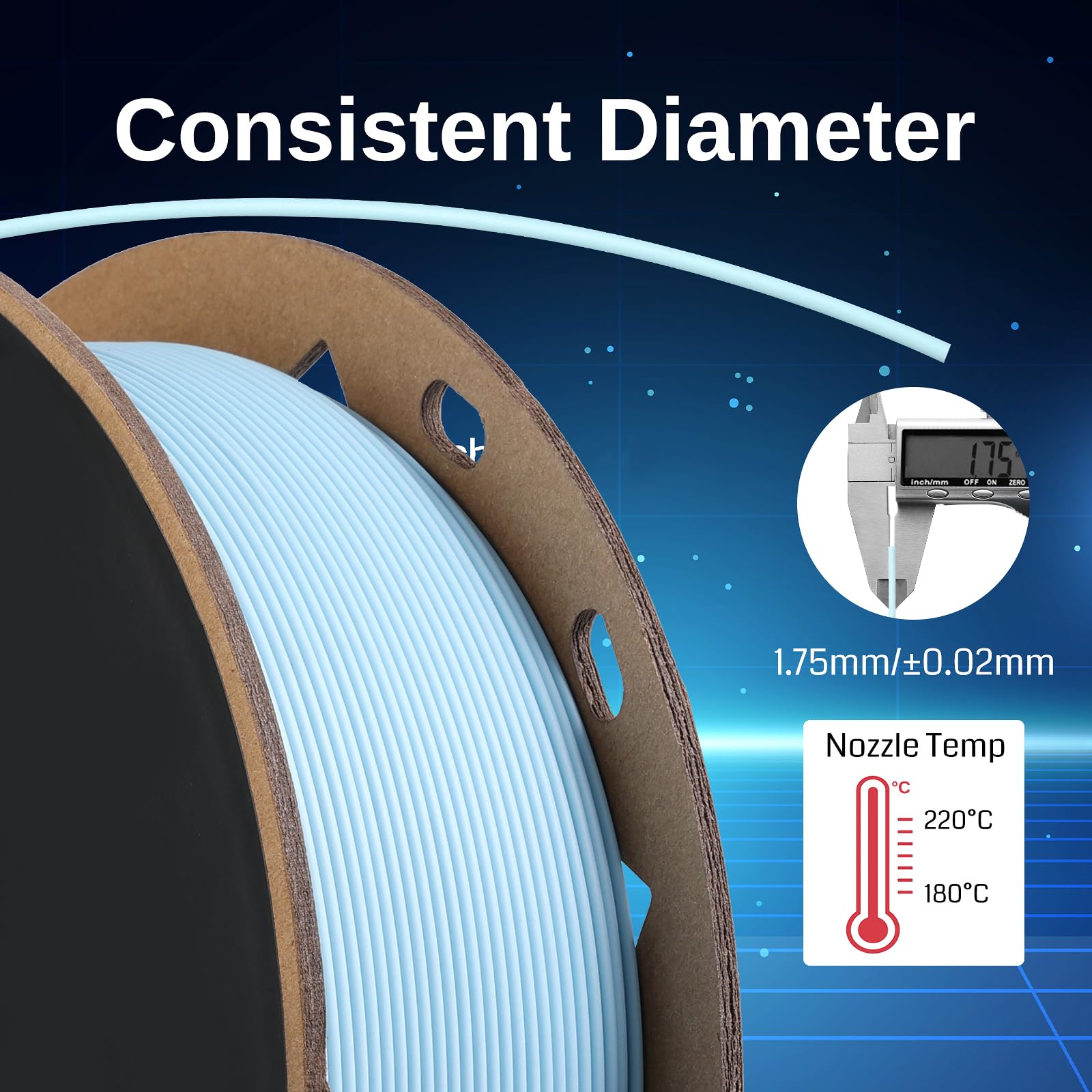 Sainsmart Gt-3 High Speed Matte Pla Filament 1.75Mm, High Flow 3D Printer Filament, Teal, 2.2 Lbs (1Kg) Spool, Dimensional Accur