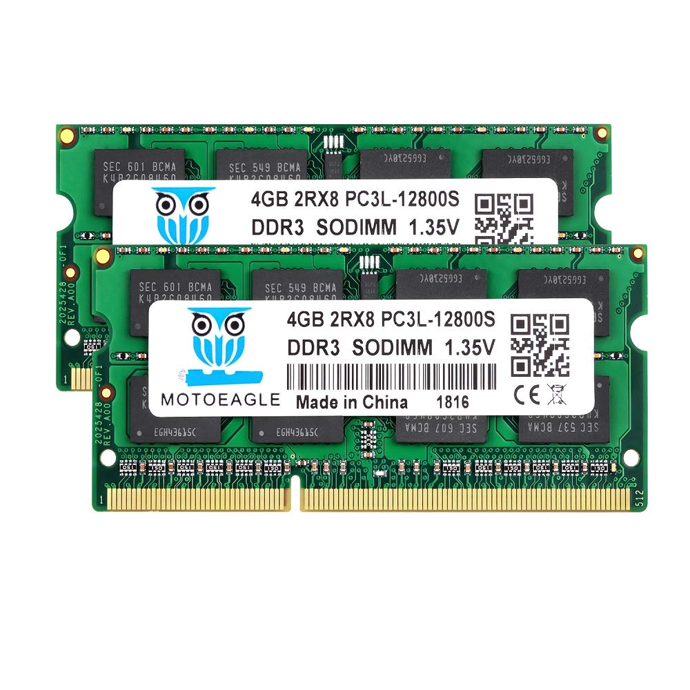 Ddr3 Ddr3L 1600 Sodimm 4Gb 2Rx8 Pc3 Pc3L 12800S 8Gb Kit (2X4Gb) 204 Pin 1.35V Cl11 Dual Rank Laptop Memory