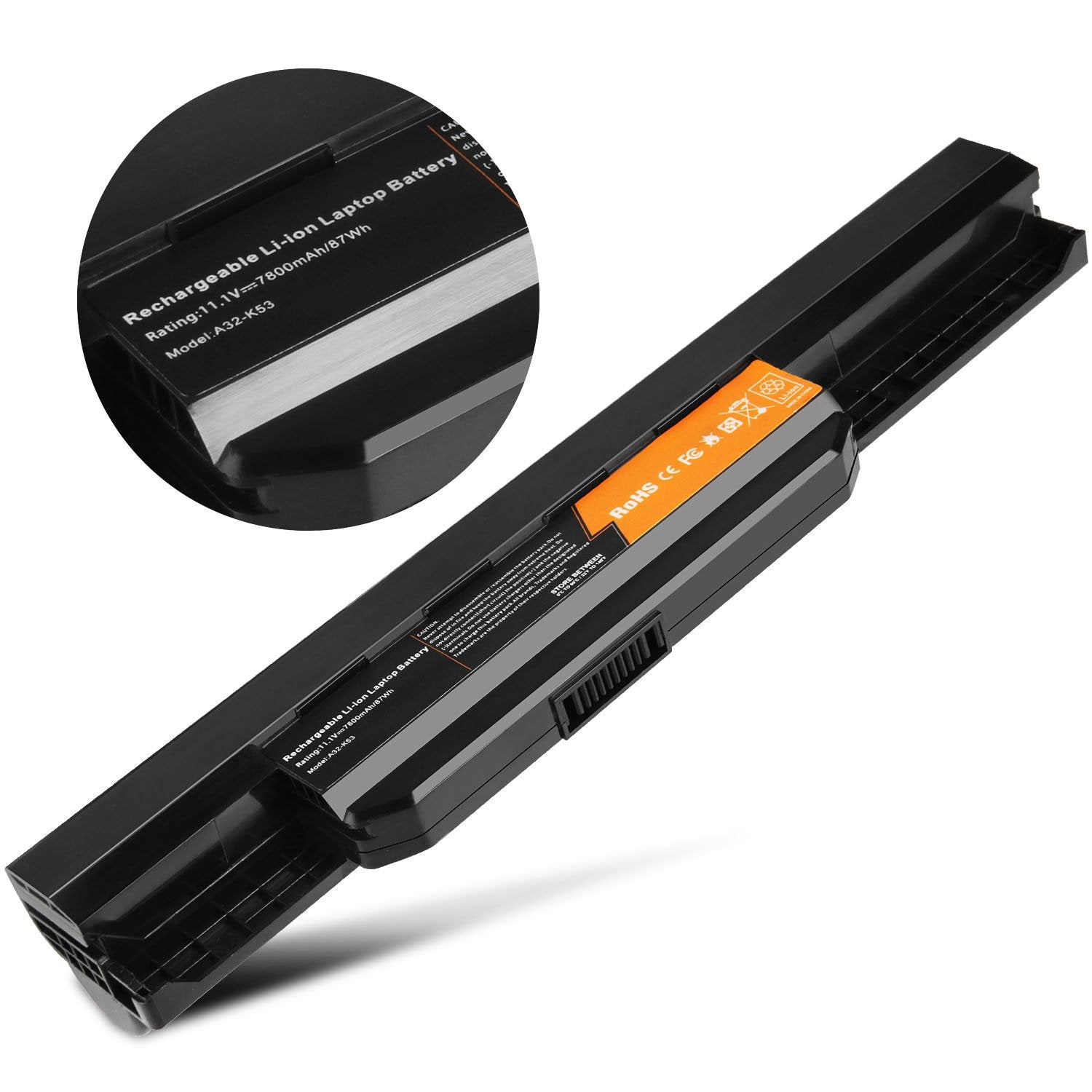Fancy Buying 87Wh/7800Mah Laptop Battery Replacement For Asus K53 K53E X54C X53S X53 K53S X53E A32 K53 A41 K53   High Performanc