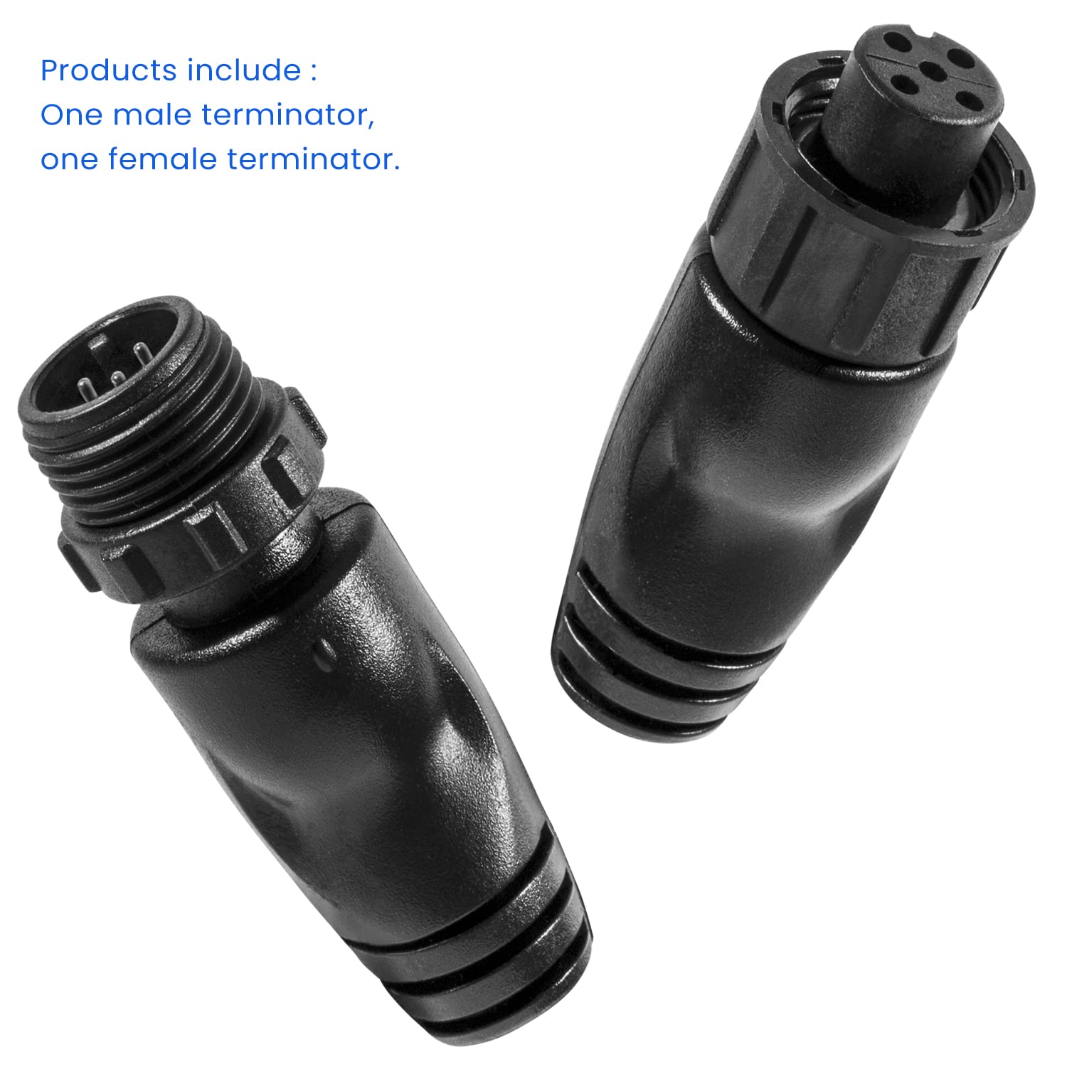 Sevencow For Nmea 2000 Male And Female Resistor Terminators For Garmin,Lowrance, Simrad, B&G, Navico Networks Nmea 2K Terminator