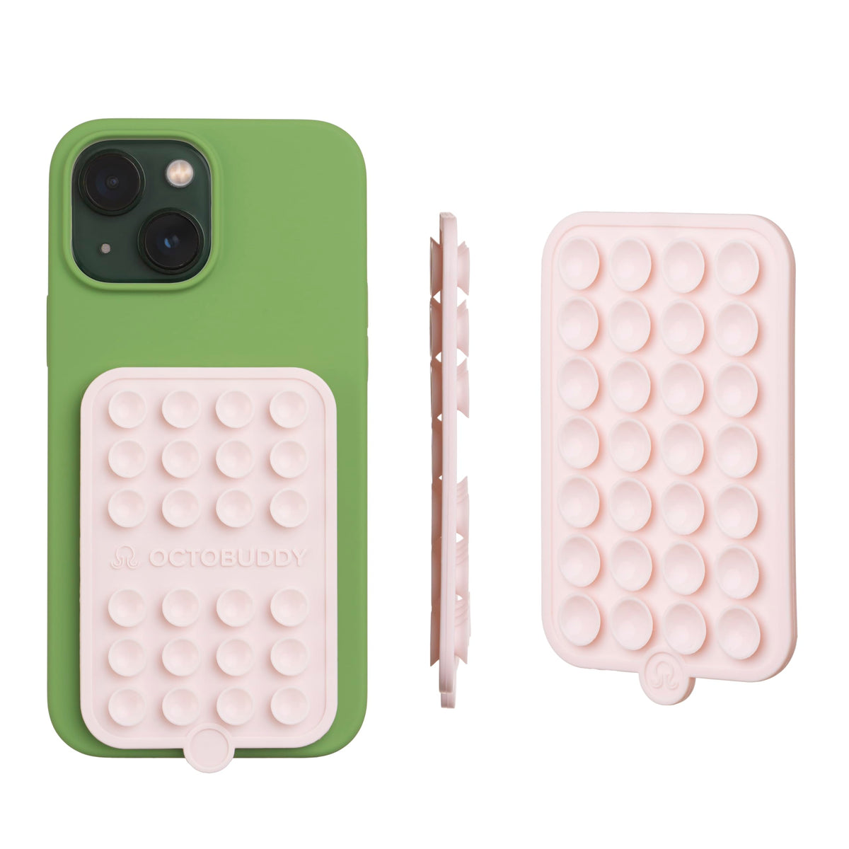 Octobuddy   Silicone Double Sided Suction Phone Case Detachable Mount   Hands Free, Strong Grip Holder For Selfies & Videos   Ip