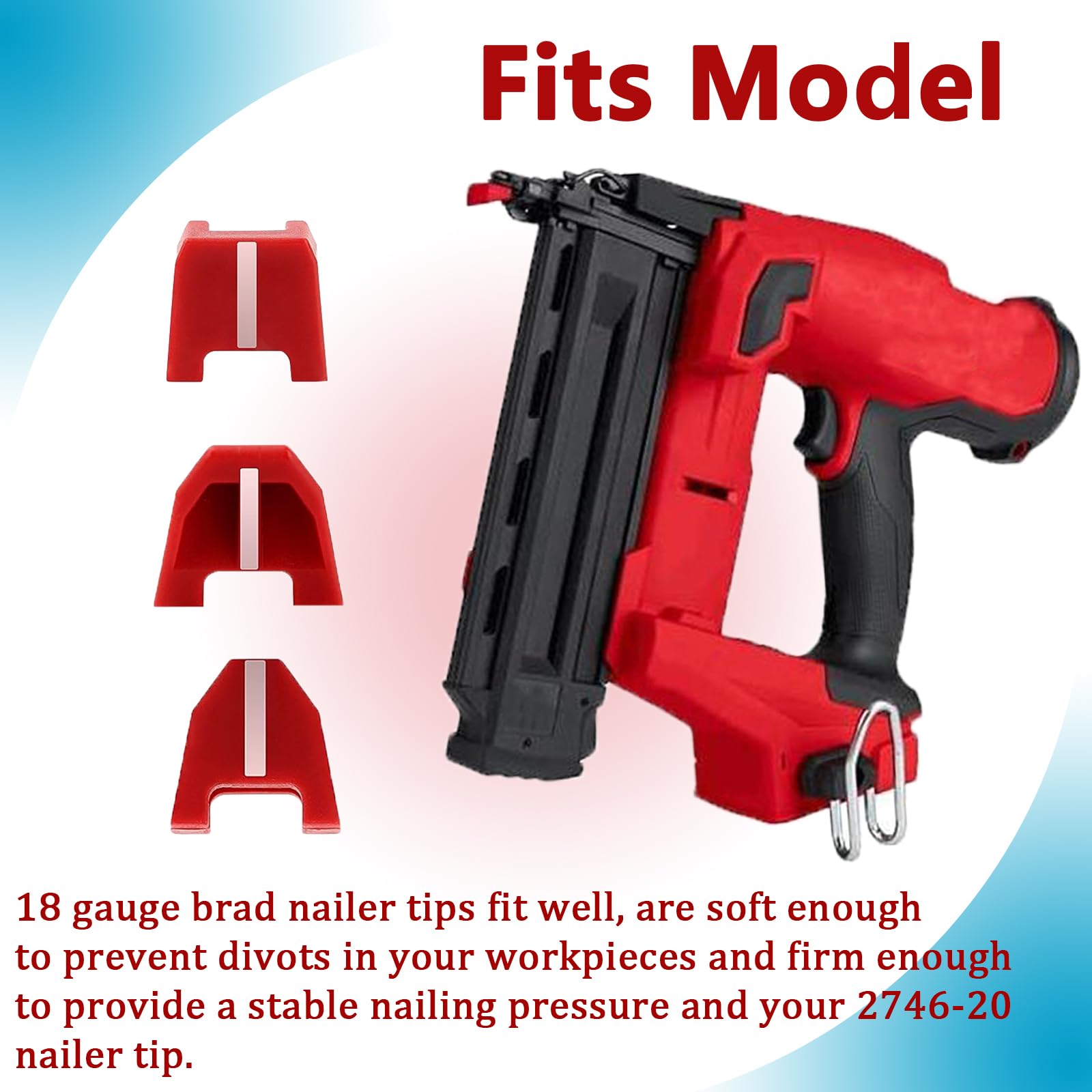 42 38 0017 No Mar Pad Kit Fit Milwaukee 2746 20 Nailertip And Milwaukee 18Ga Nailer For Milwaukee Nailers Bit Set Of 12