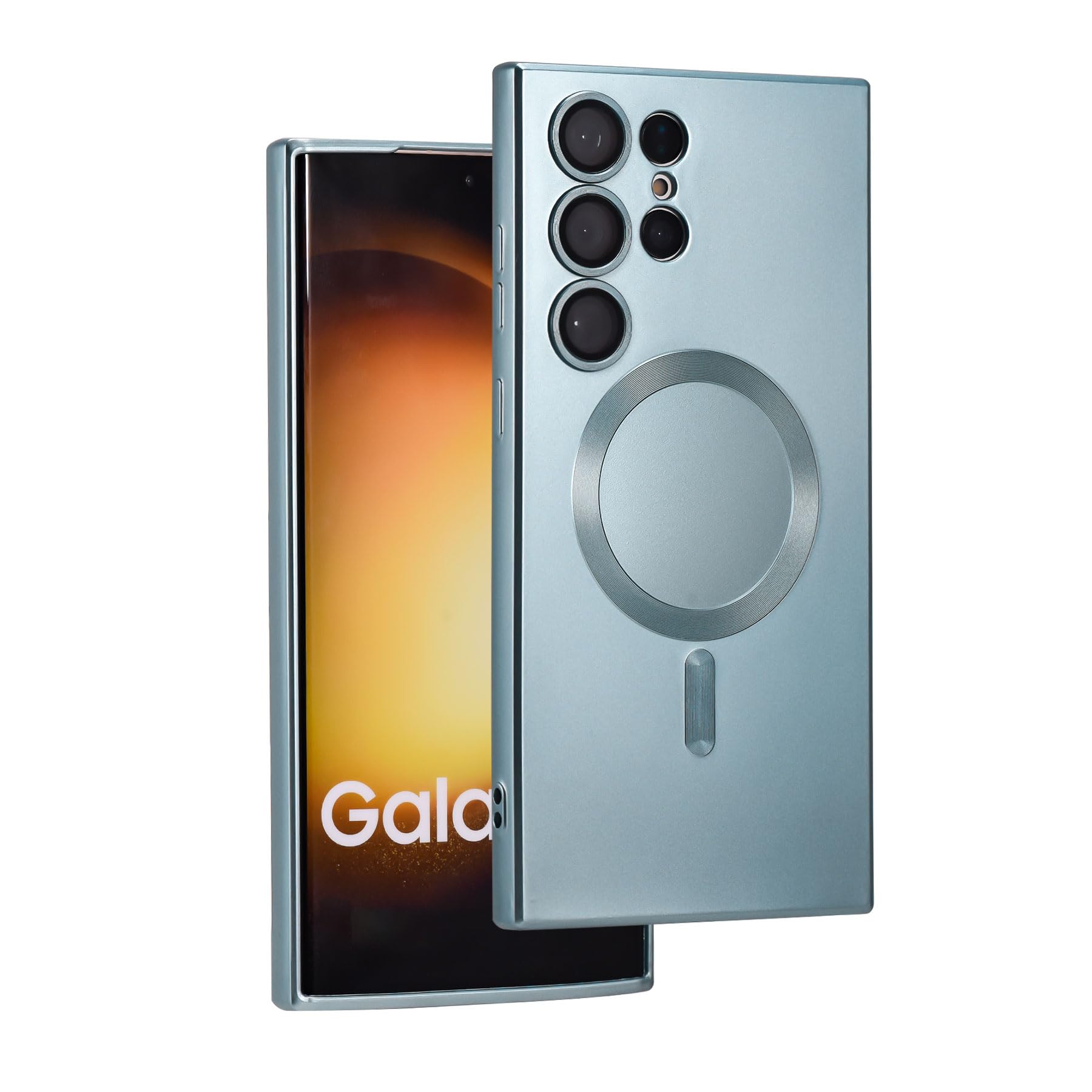 Yetagso Magnetic For Samsung Galaxy S22 Ultra Case,Soft Silicone Samsung S22 Ultra Phone Case With Camera Protection,Slim Fit An